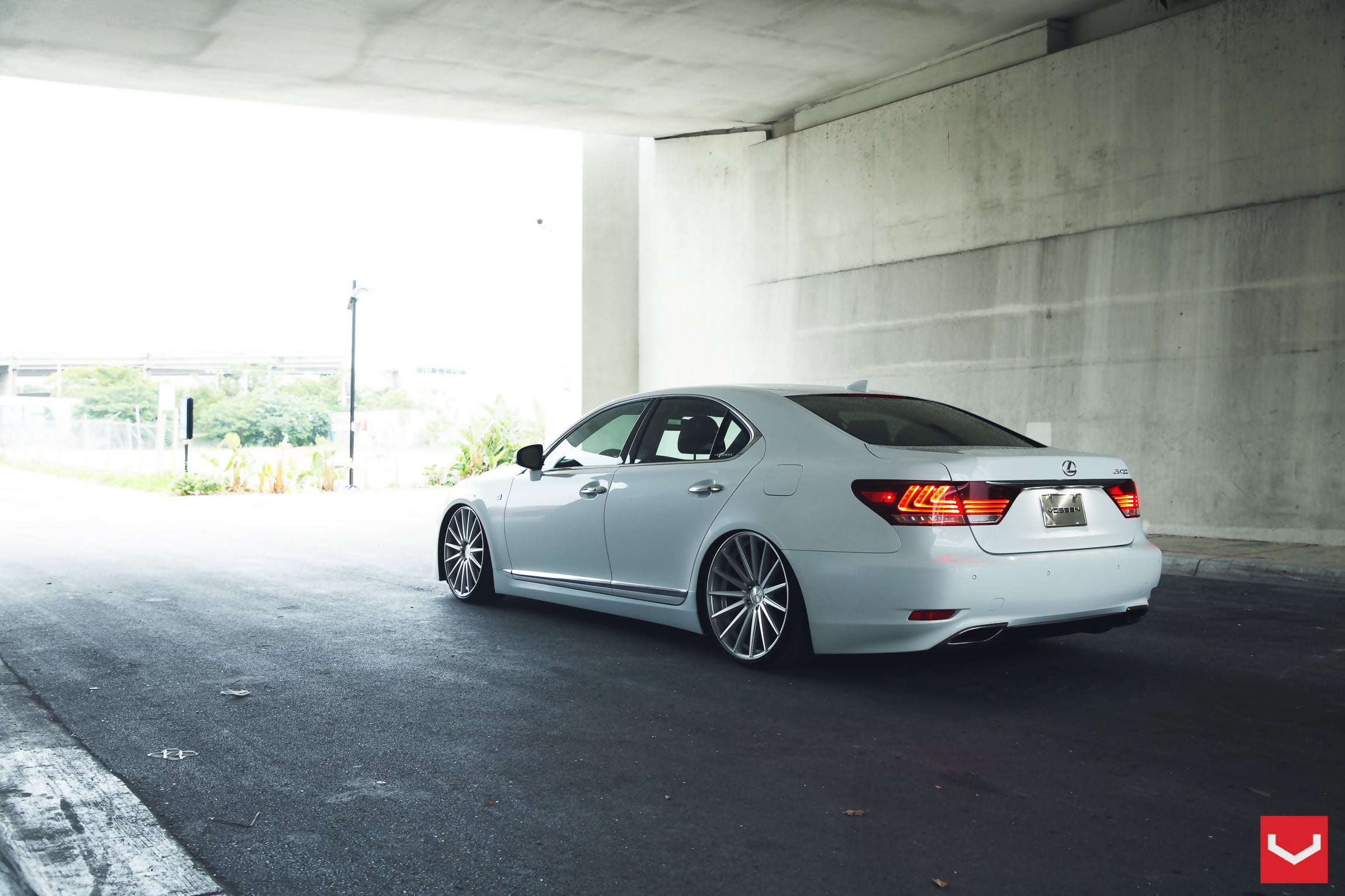 Lexus LS with Custom Taillights - Photo by Vossen