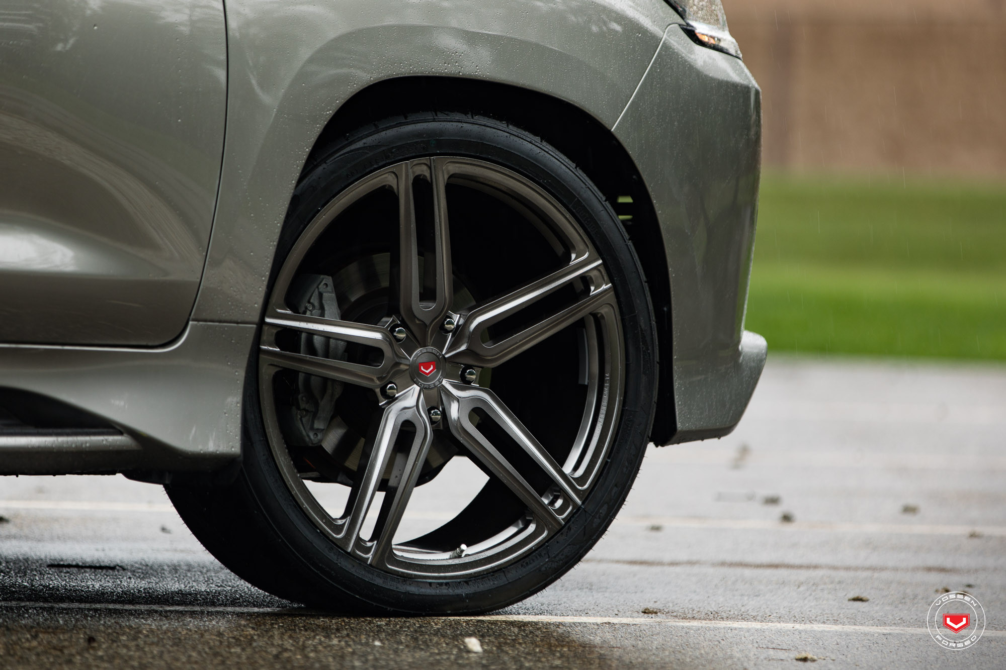 Forged Vossen Rims on Gray Lexus LX - Photo by Vossen