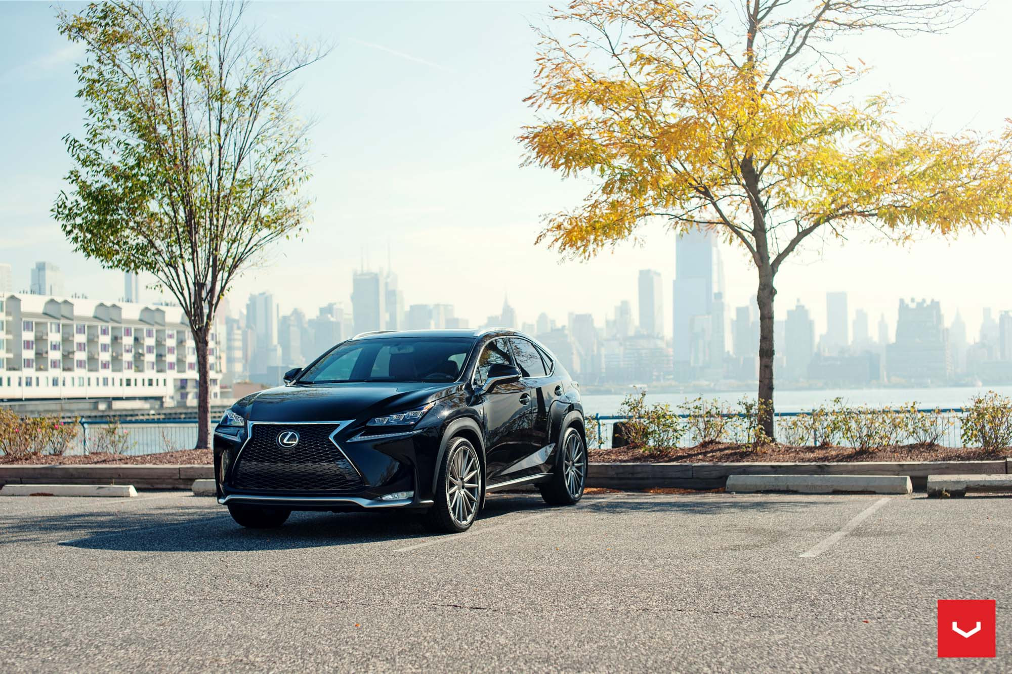 VFS2 Rims On a Black Lexus NX - Photo by Vossen