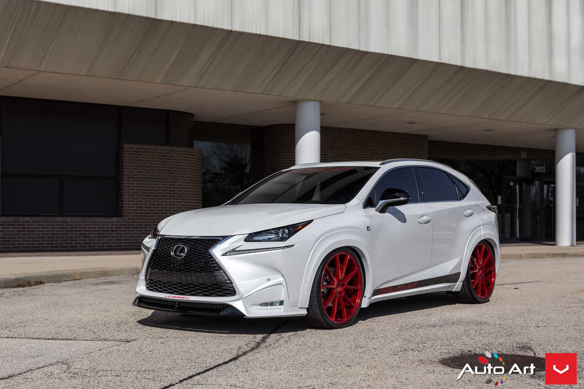 Lexus NX With WALD Body Kit and Red Vossens - Photo by Vossen