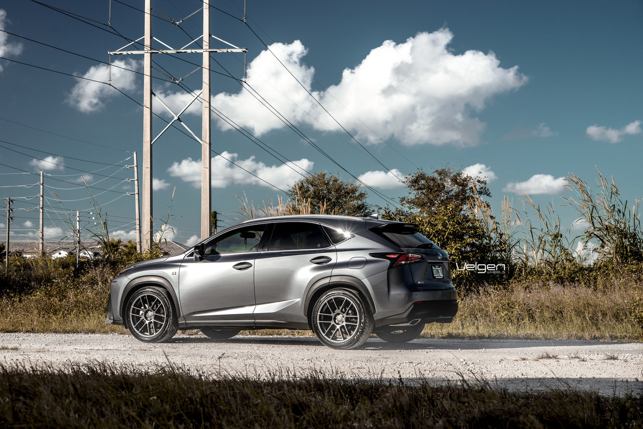 Custom Gray Lexus NX Side Skirts - Photo by Velgen