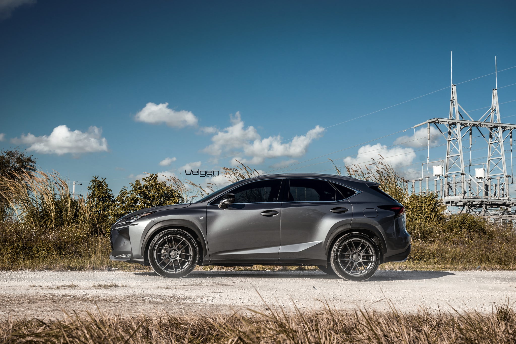 Gray Lexus NX with Gunmetal Velgen Wheels - Photo by Velgen