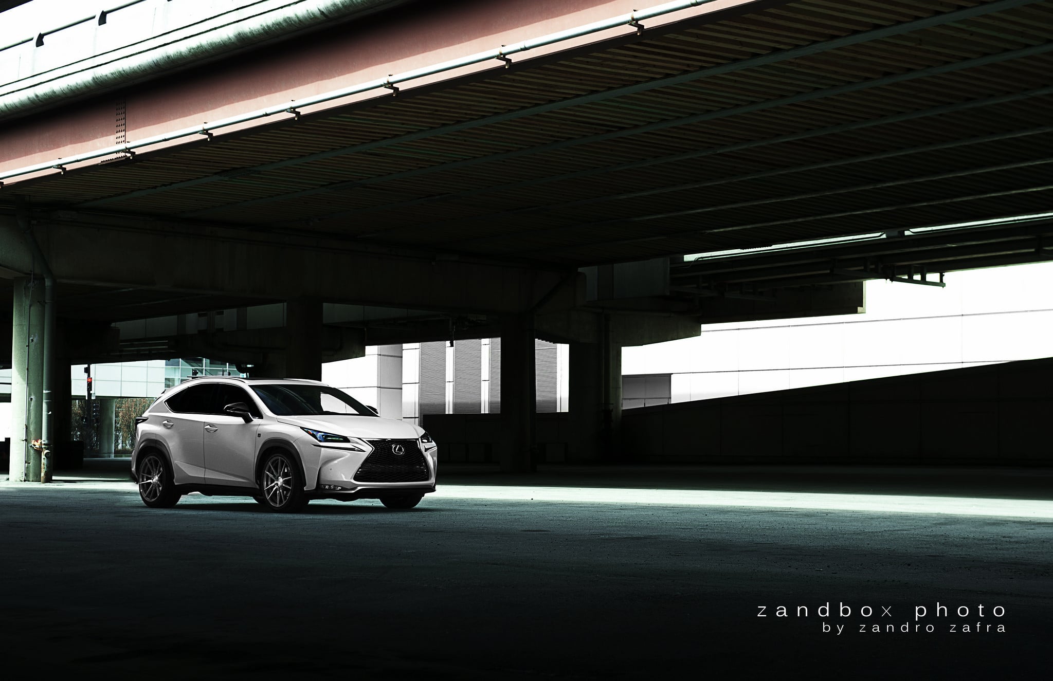 Custom Side Mirrors on White Lexus NX - Photo by zandbox