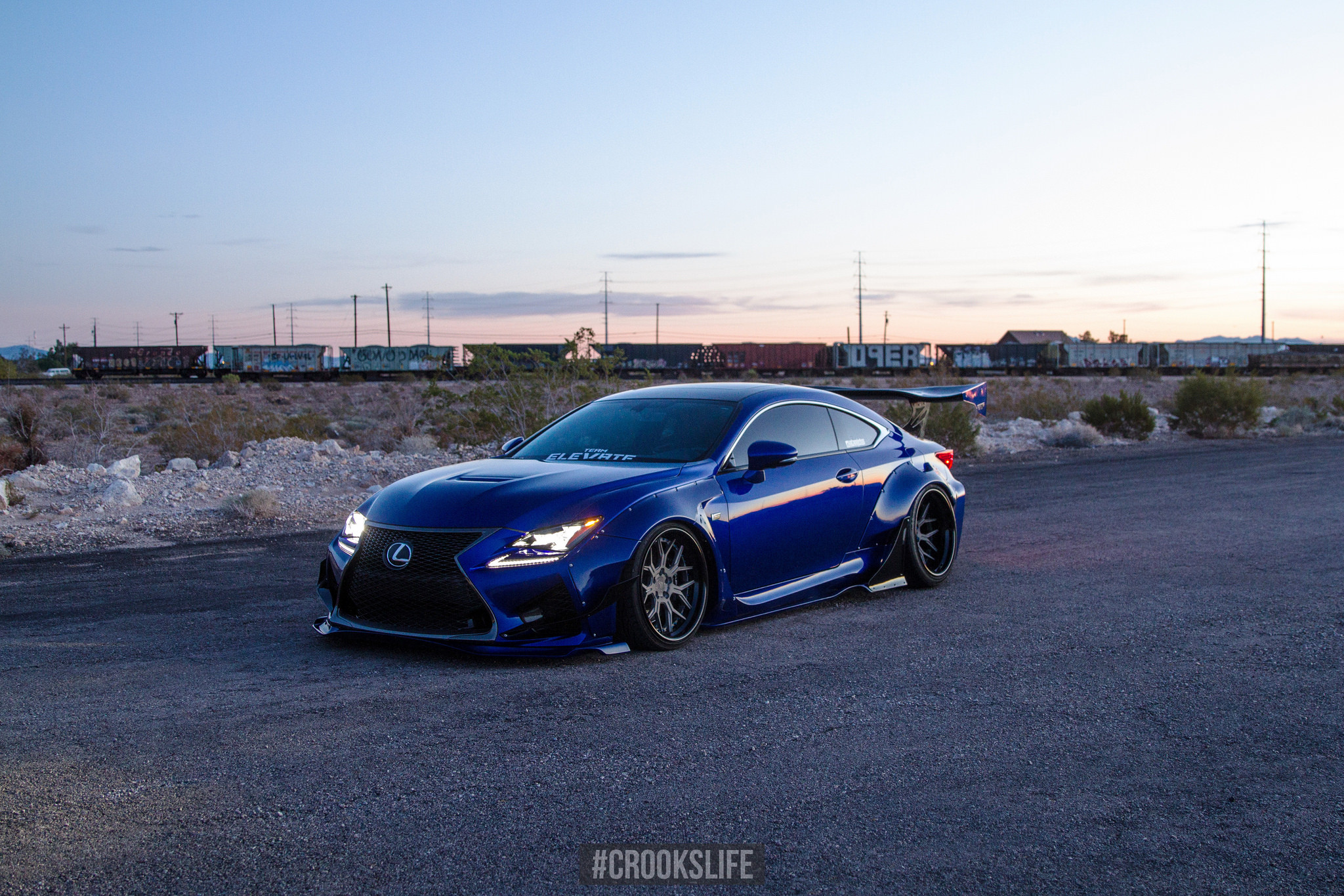 Aftermarket Headlights Blue Lexus RC - Photo by Jimmy Crook