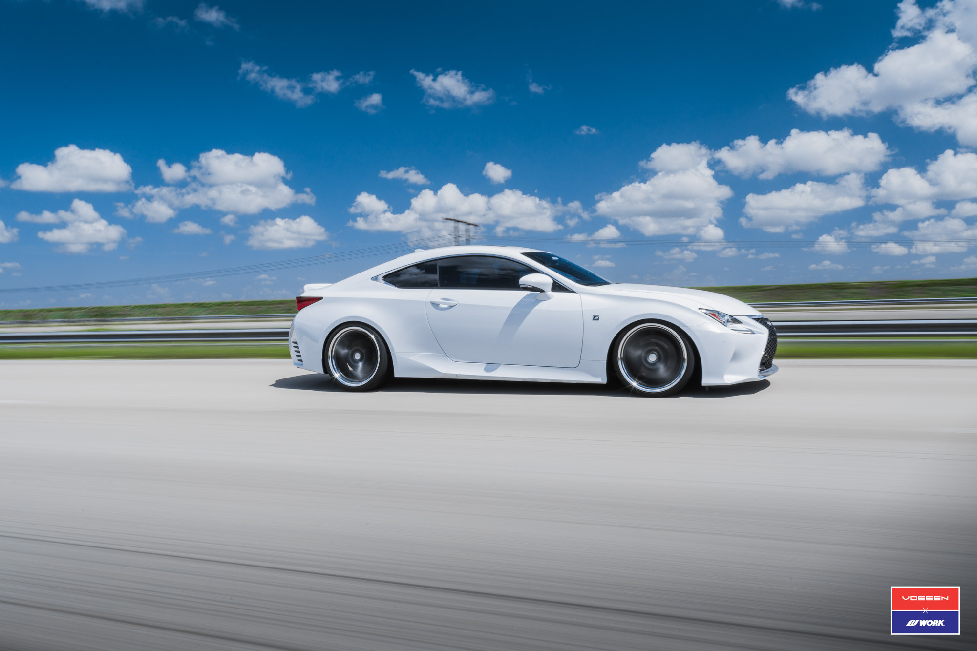 White Stanced Lexus RC on Vossen Rims - Photo by Vossen