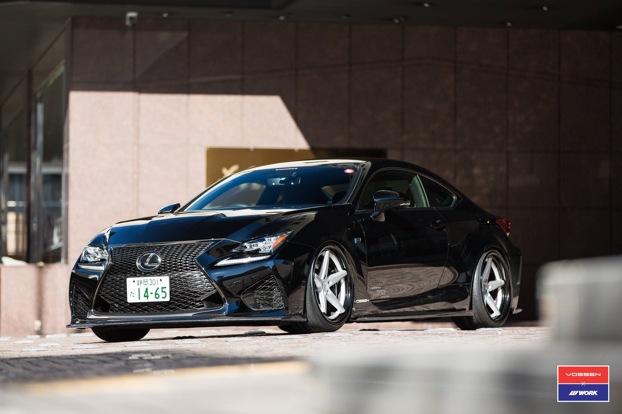 Gloss Black Lexus RC with Custom Grille - Photo by Vossen