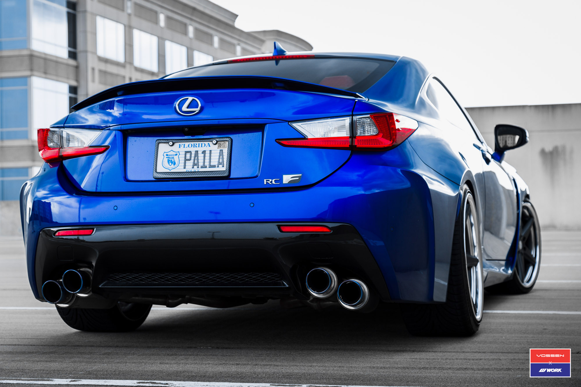 Rear Bumper And Diffuser on Lexus RC-F - Photo by Vossen