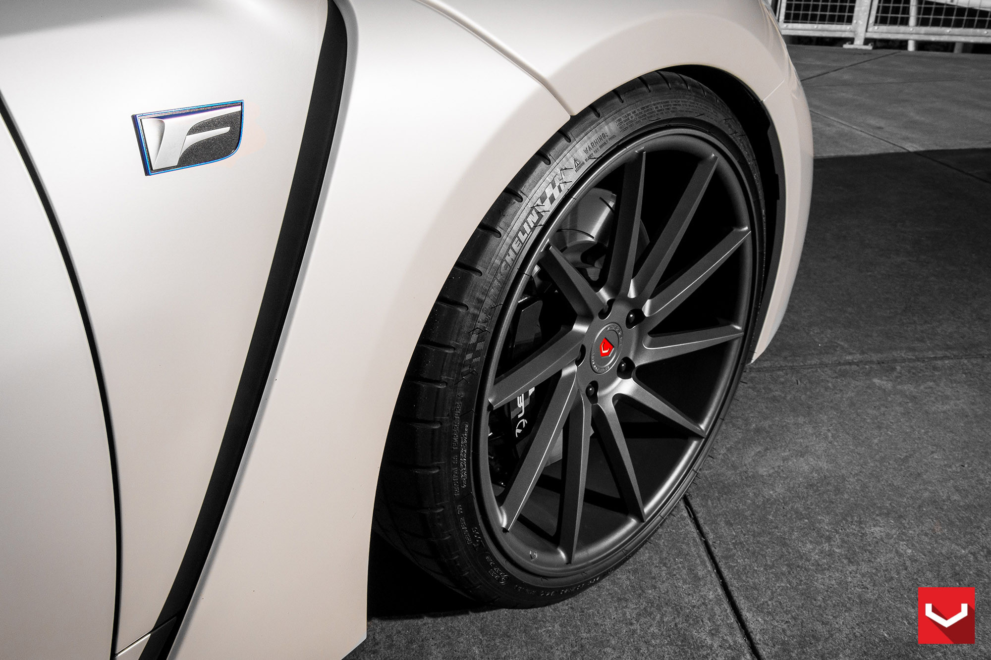 White Lexus RC F with Vossen Forged Wheels - Photo by Vossen