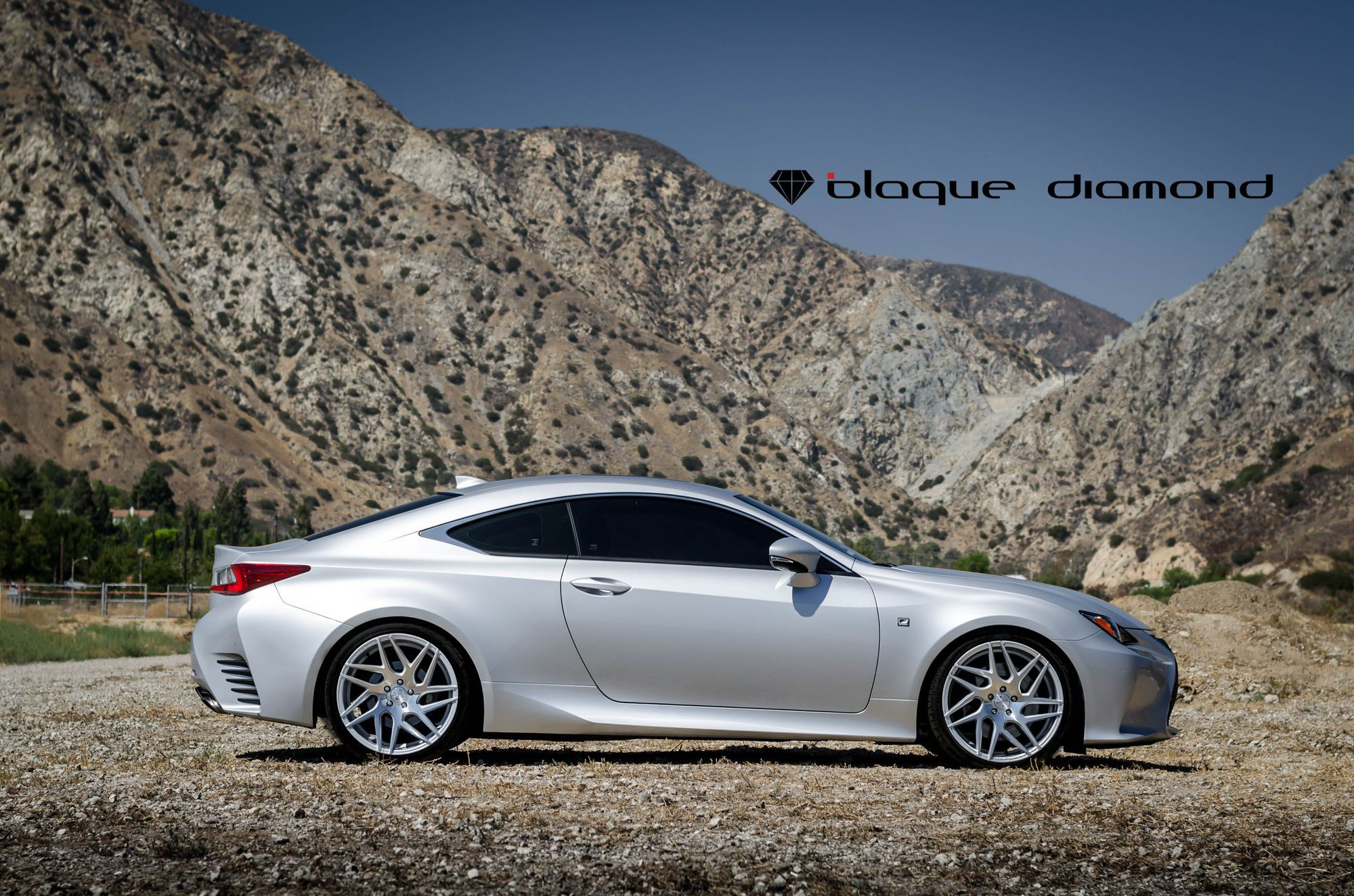 Custom Silver Lexus RC Side Skirts - Photo by Blaque Diamond