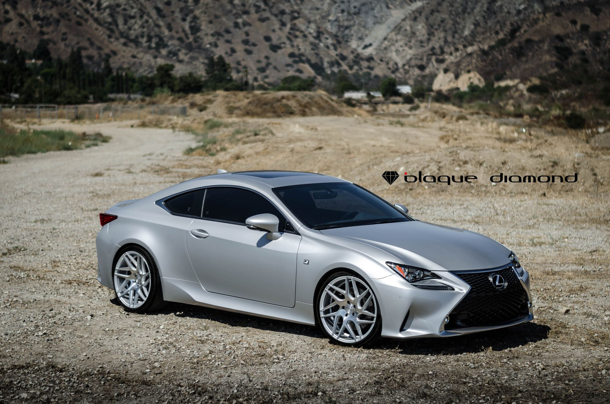 Silver Blaque Diamond Wheels on Custom Lexus RC - Photo by Blaque Diamond