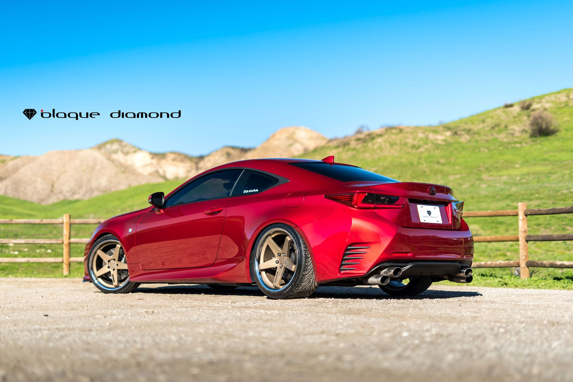 Red LED Taillights on Custom Lexus RC - Photo by Blaque Diamond