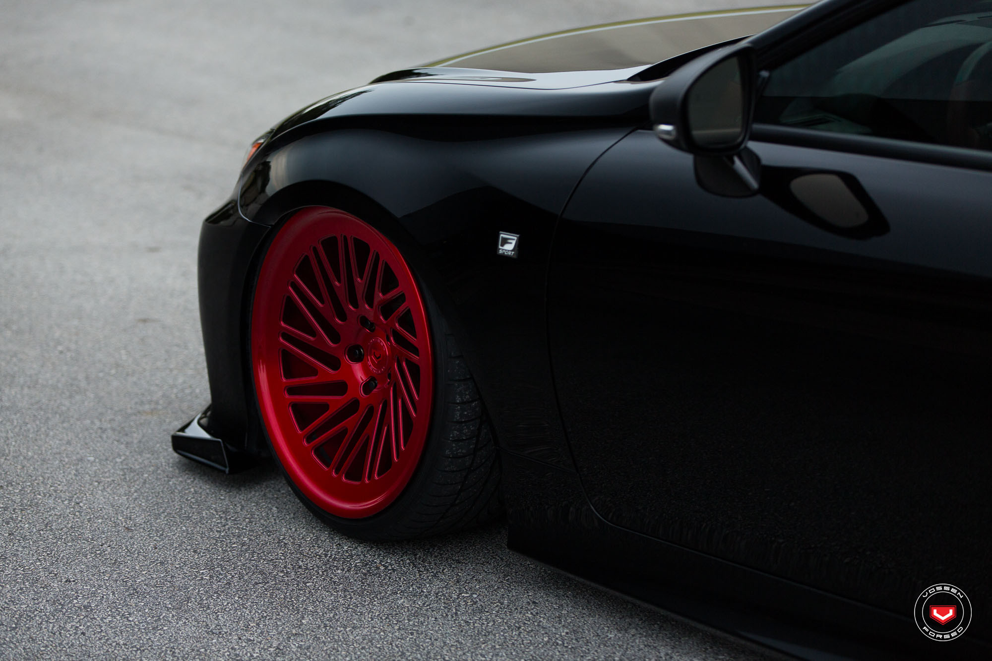 Lexus F-Sport Logo on the Fender - Photo by Vossen