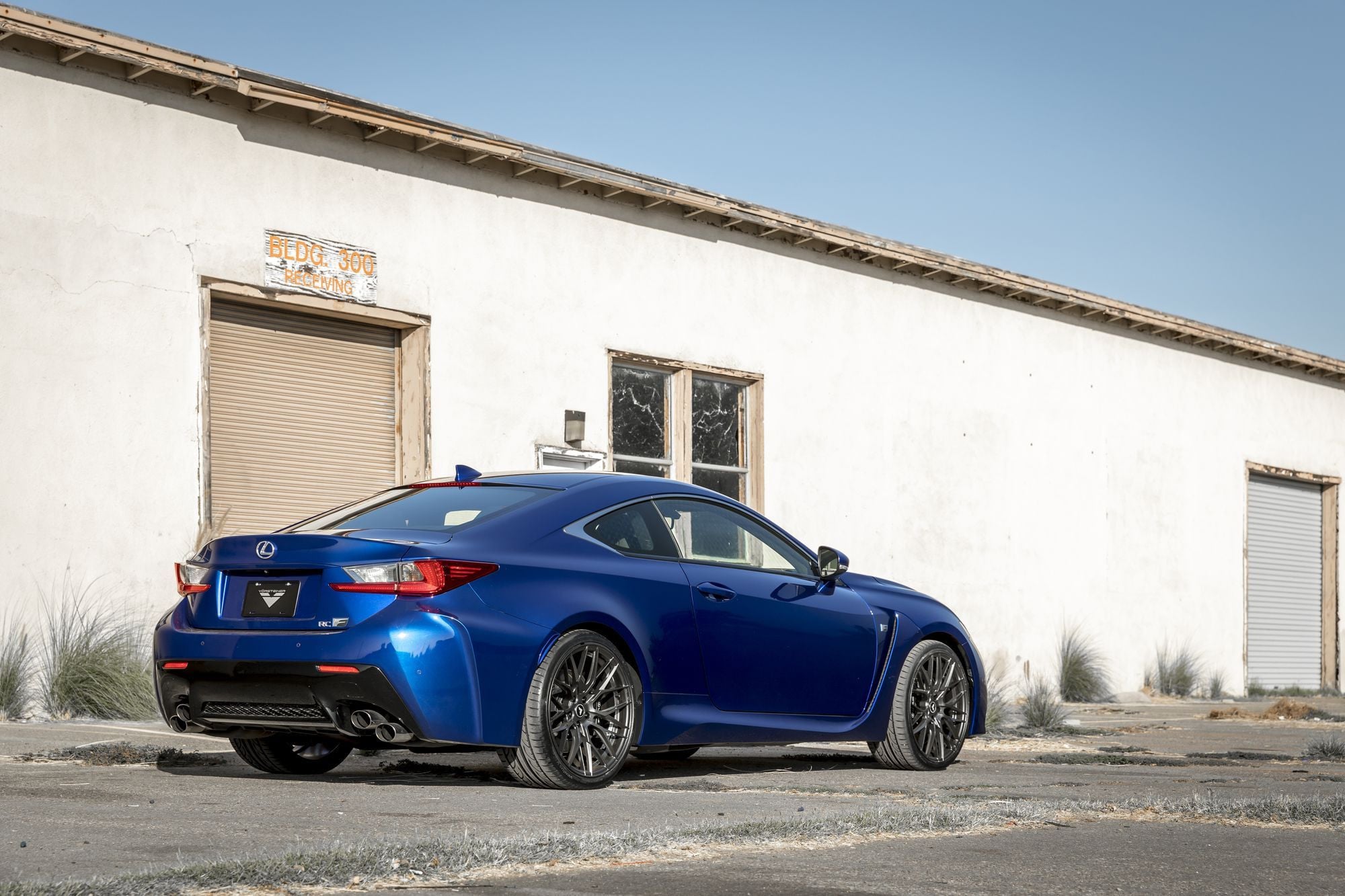Blue Lexus RC with Aftermarket LED Taillights - Photo by Vorstiner