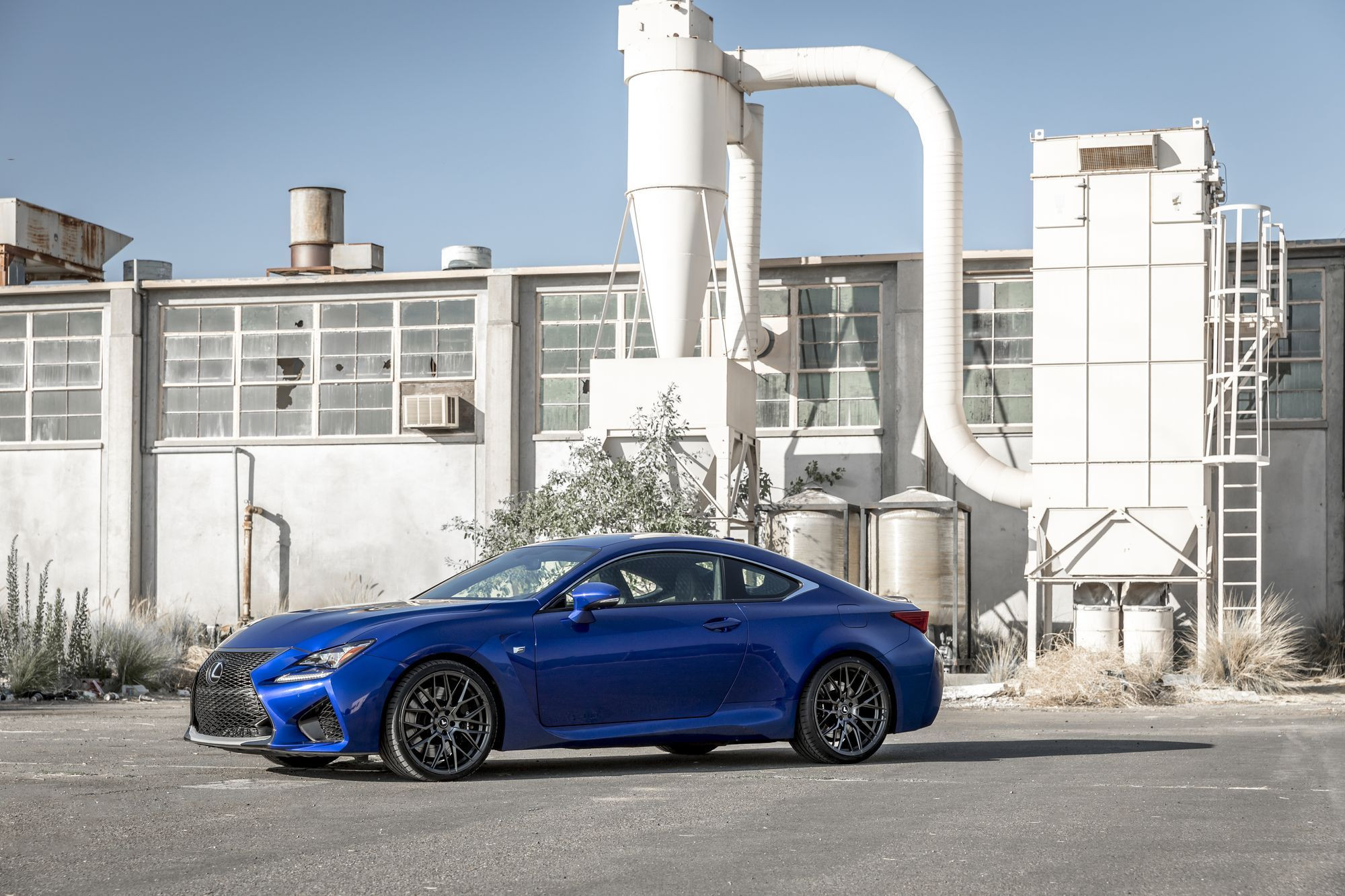 Custom Blue Lexus RC Side Skirts - Photo by Vorstiner