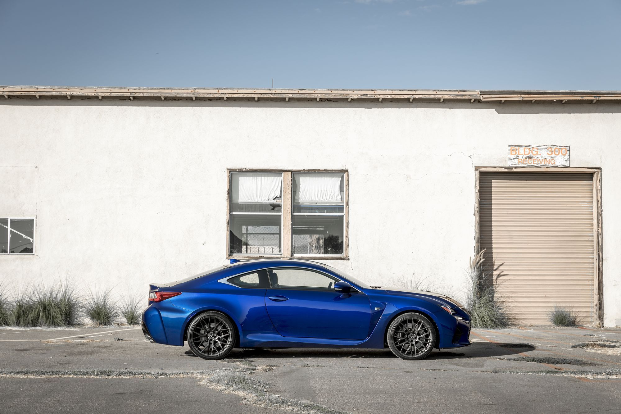 Matte Black Vorsteiner Wheels on Blue Lexus RC - Photo by Vorstiner