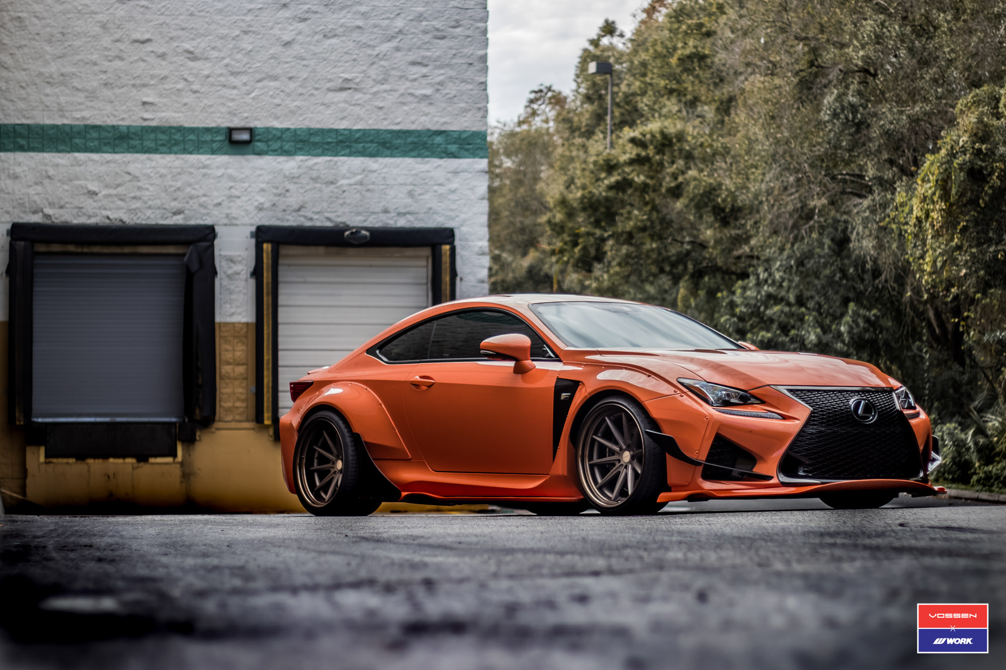 Yellow Lexus RC with Blacked Out Mesh Grille - Photo by VIP Modular Wheels