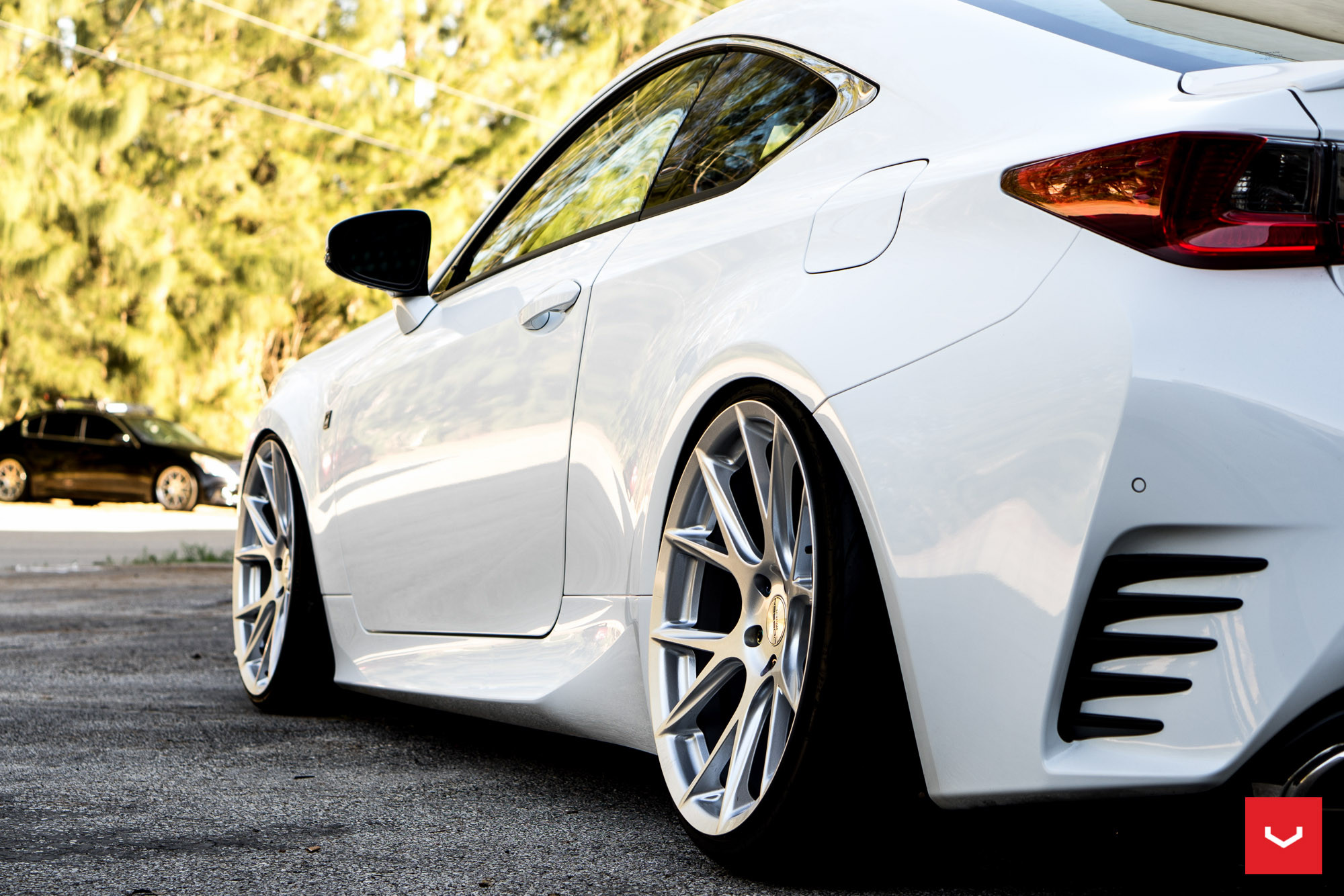 Lexus RC-F Staggered Wheels - Photo by Vossen