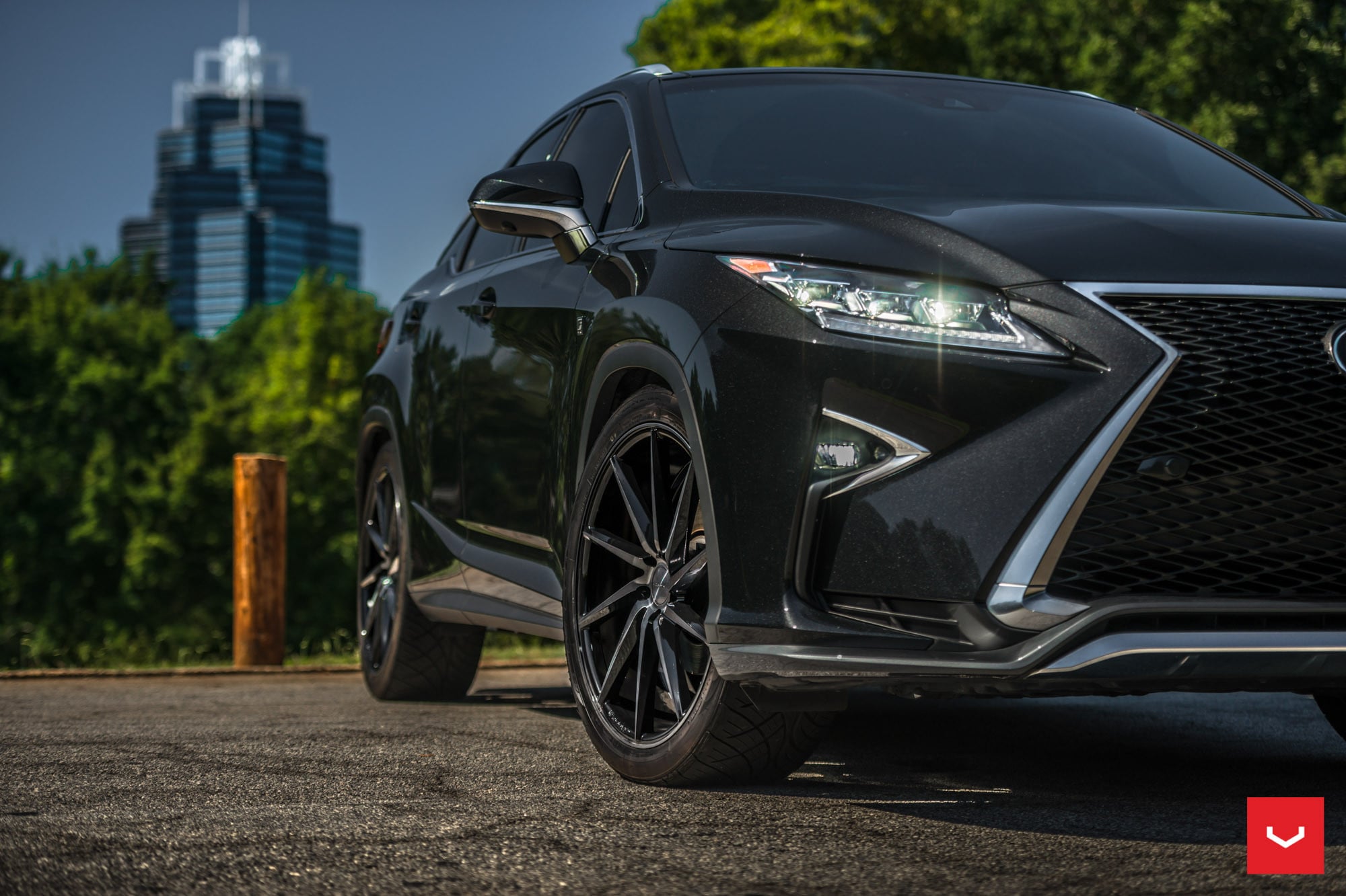 Black Lexus RX on Nitto Tires - Photo by Vossen