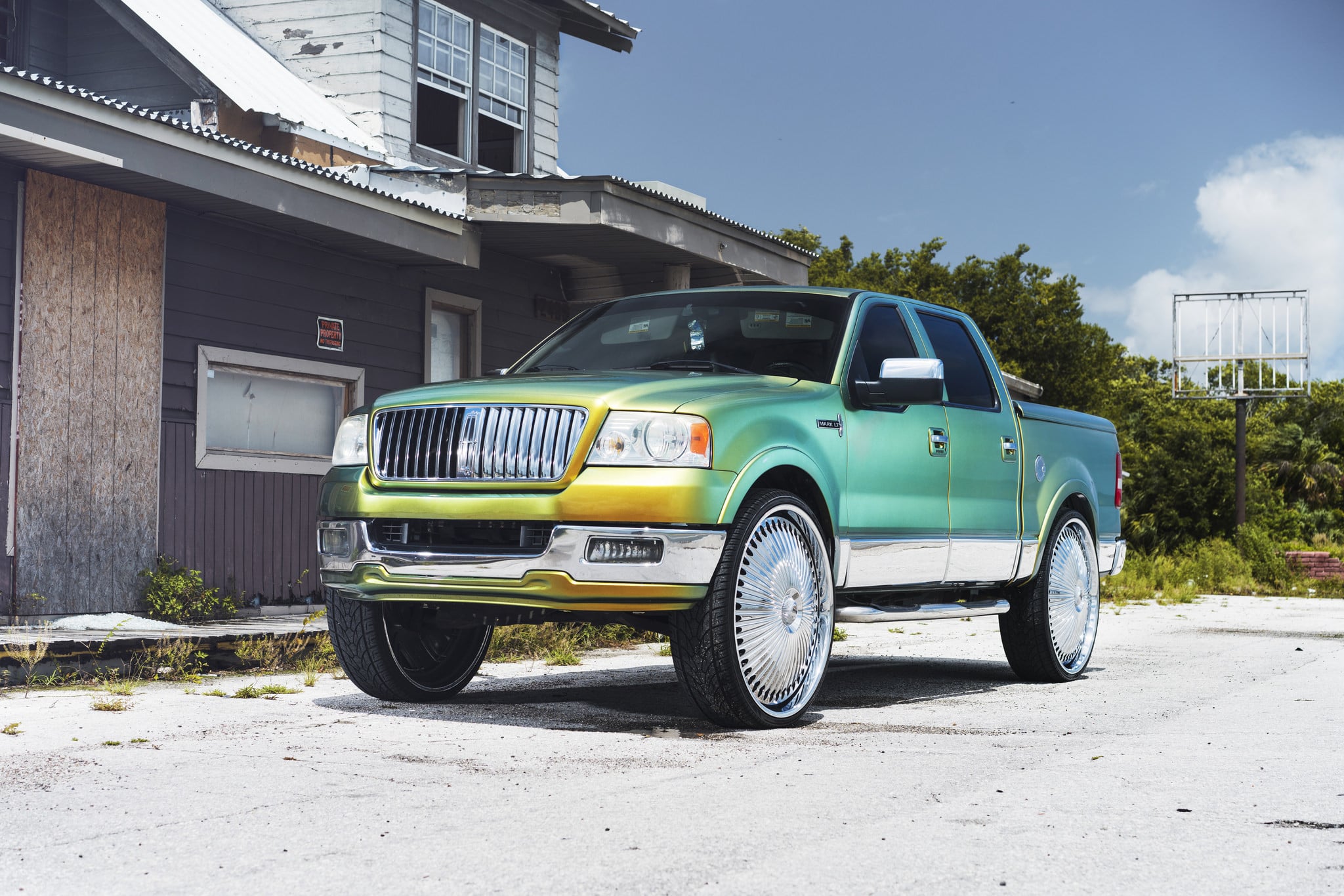 Lincoln Mark LT on Custom DUB Wheels - Photo by DUB