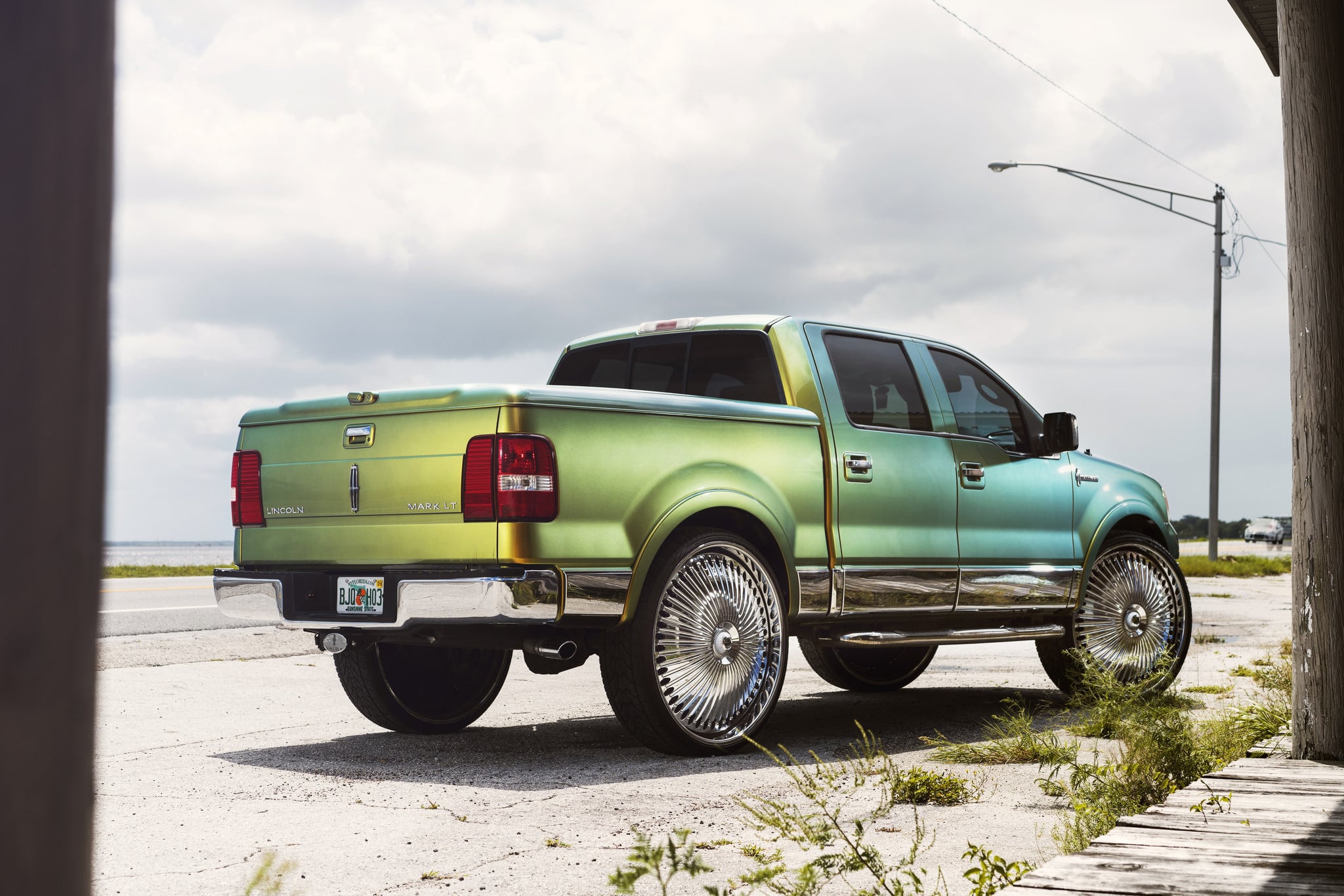 Lincoln Mark LT with Chrome Rear Bumper Cover - Photo by DUB