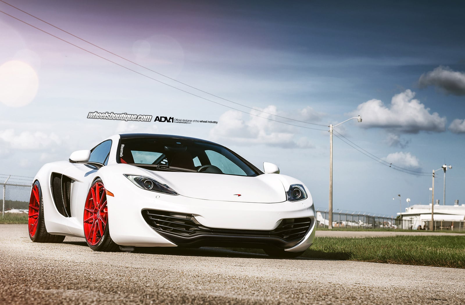 White Mclaren 12C with Custom Front Bumper - Photo by ADV.1