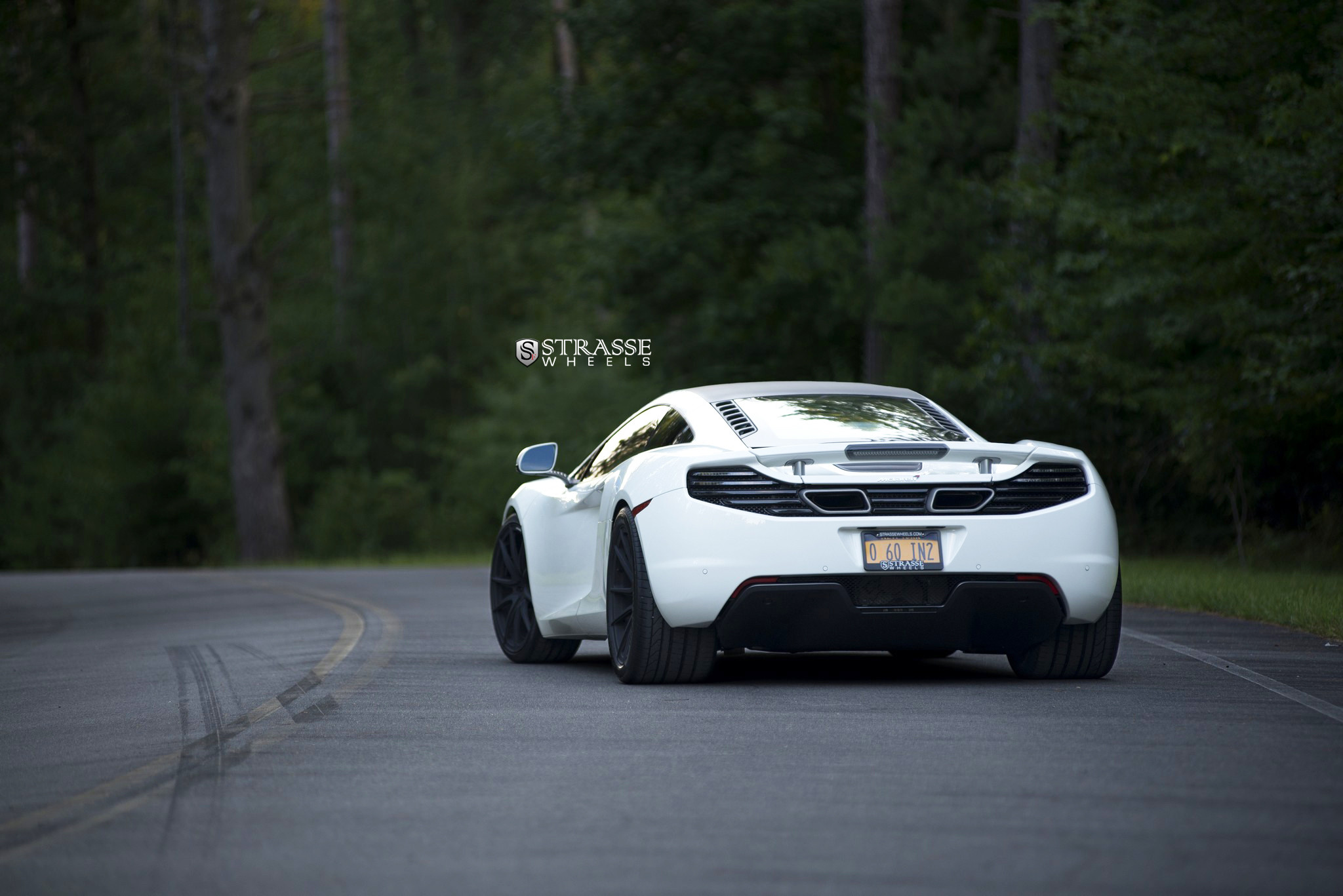 White Mclaren 12C with 20 Inch Custom Strasse Rims - Photo by Strasse Forged
