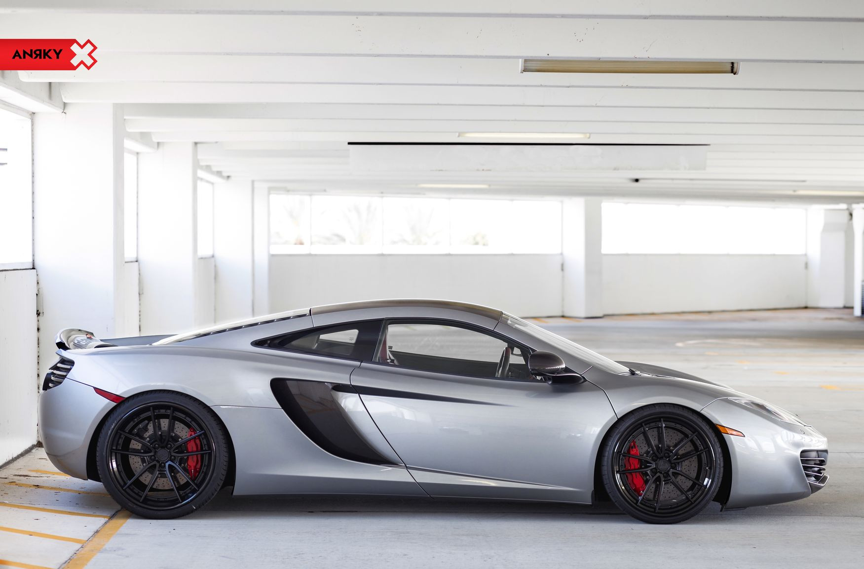 Custom Silver McLaren 12C Side Scoops - Photo by Anrky Wheels