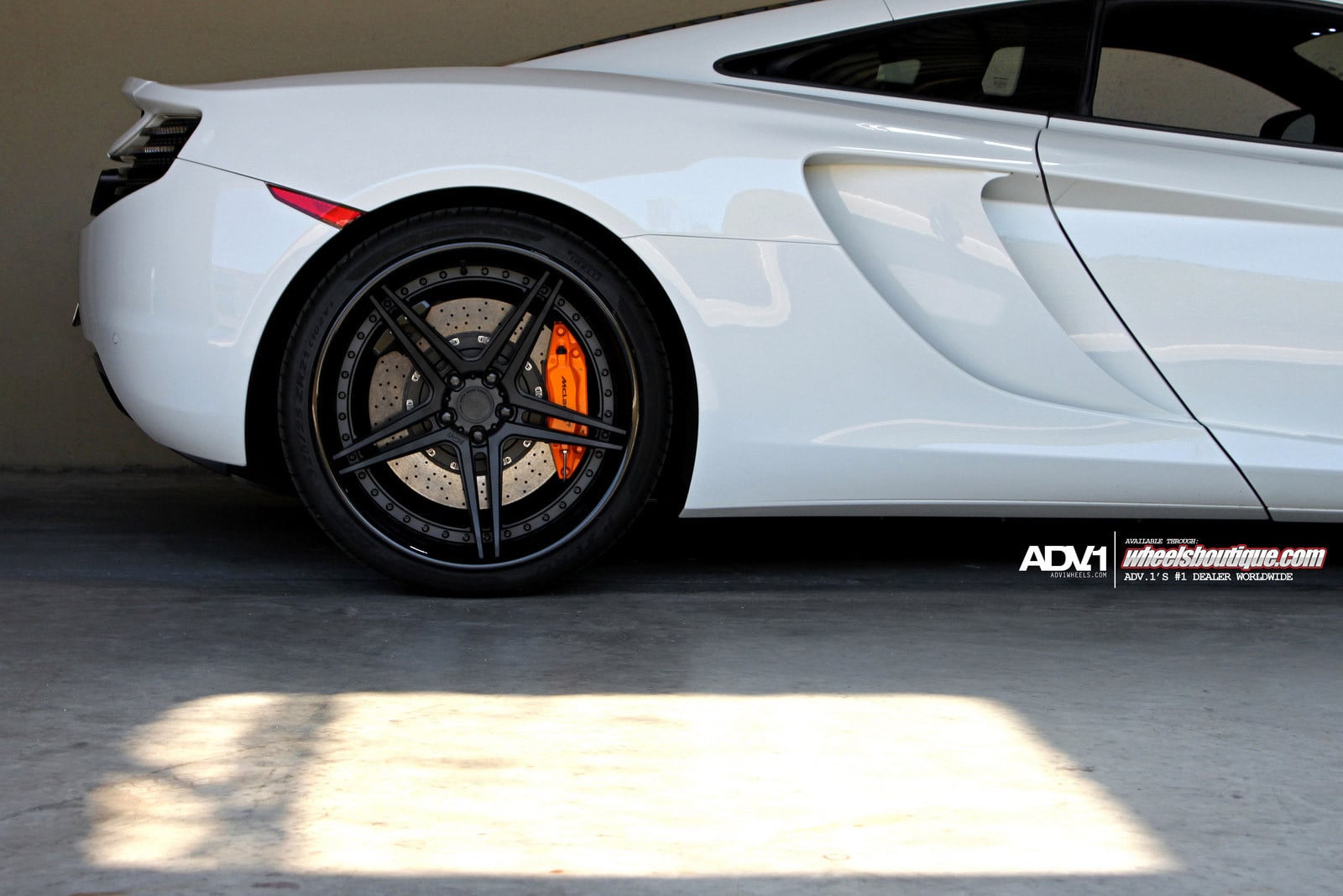 White Mclaren 12C with Custom Matte Black ADV1 Rims - Photo by ADV.1