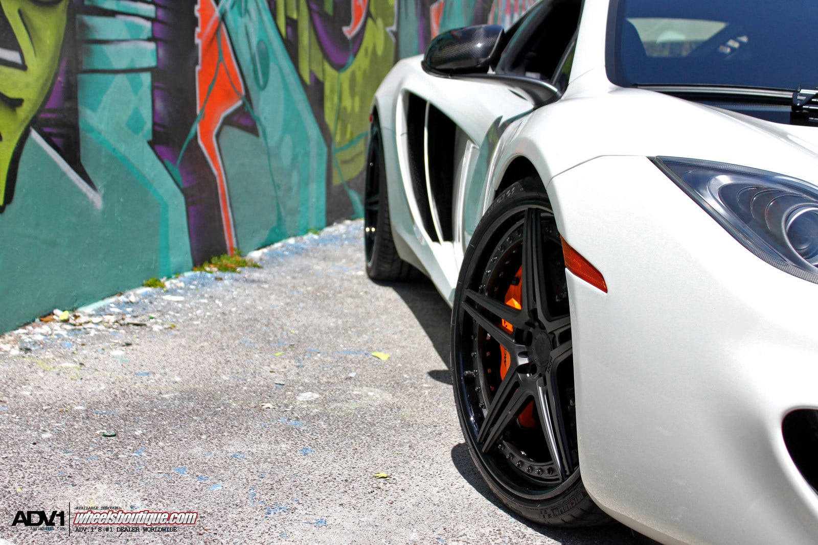 ADV1 Wheels on White Mclaren 12C - Photo by ADV.1