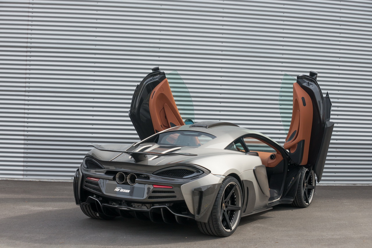 Vertical Doors on Custom Gray McLaren 570S - Photo by DUB Magazine