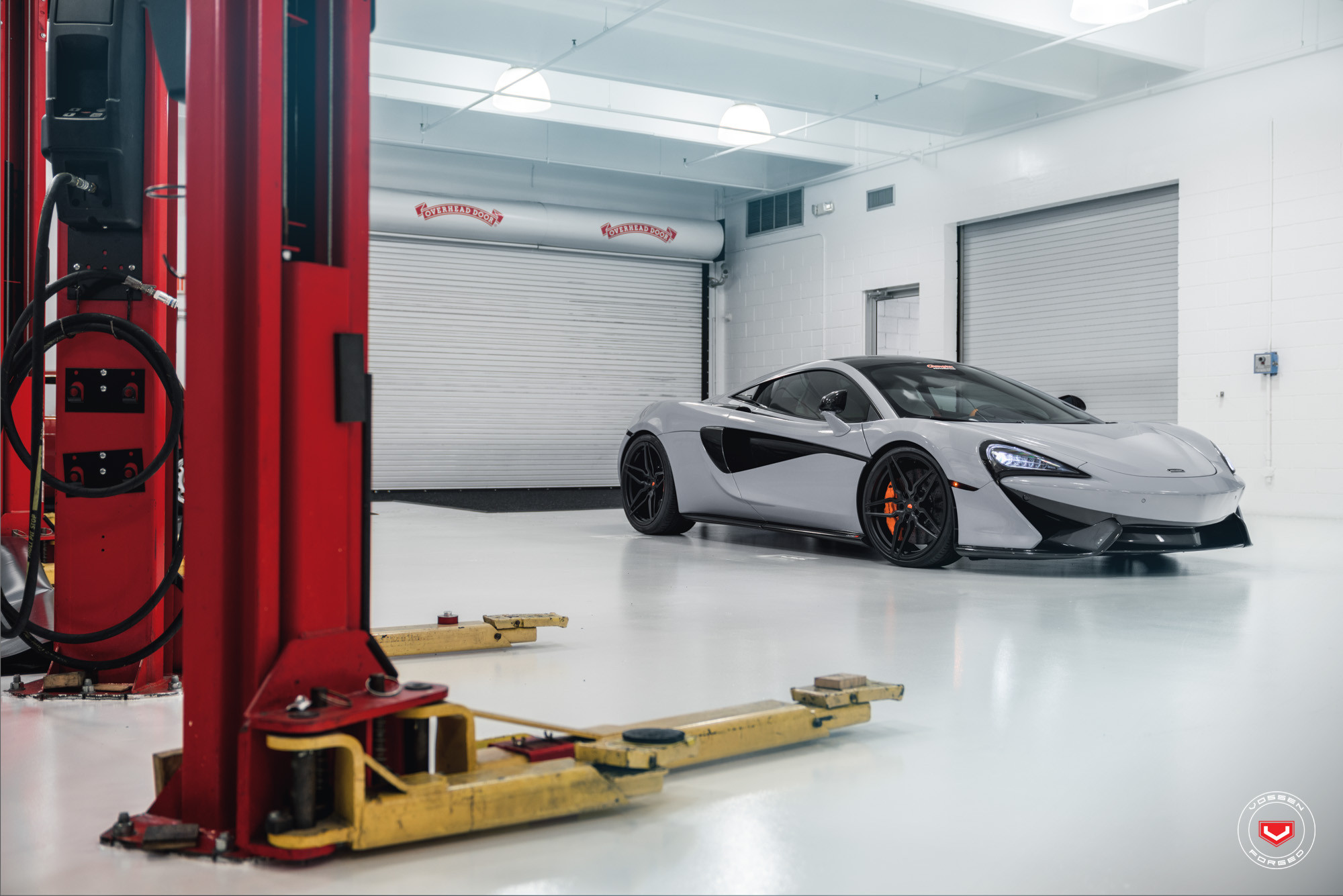 Custom Gray McLaren 570S Side Scoops - Photo by Vossen