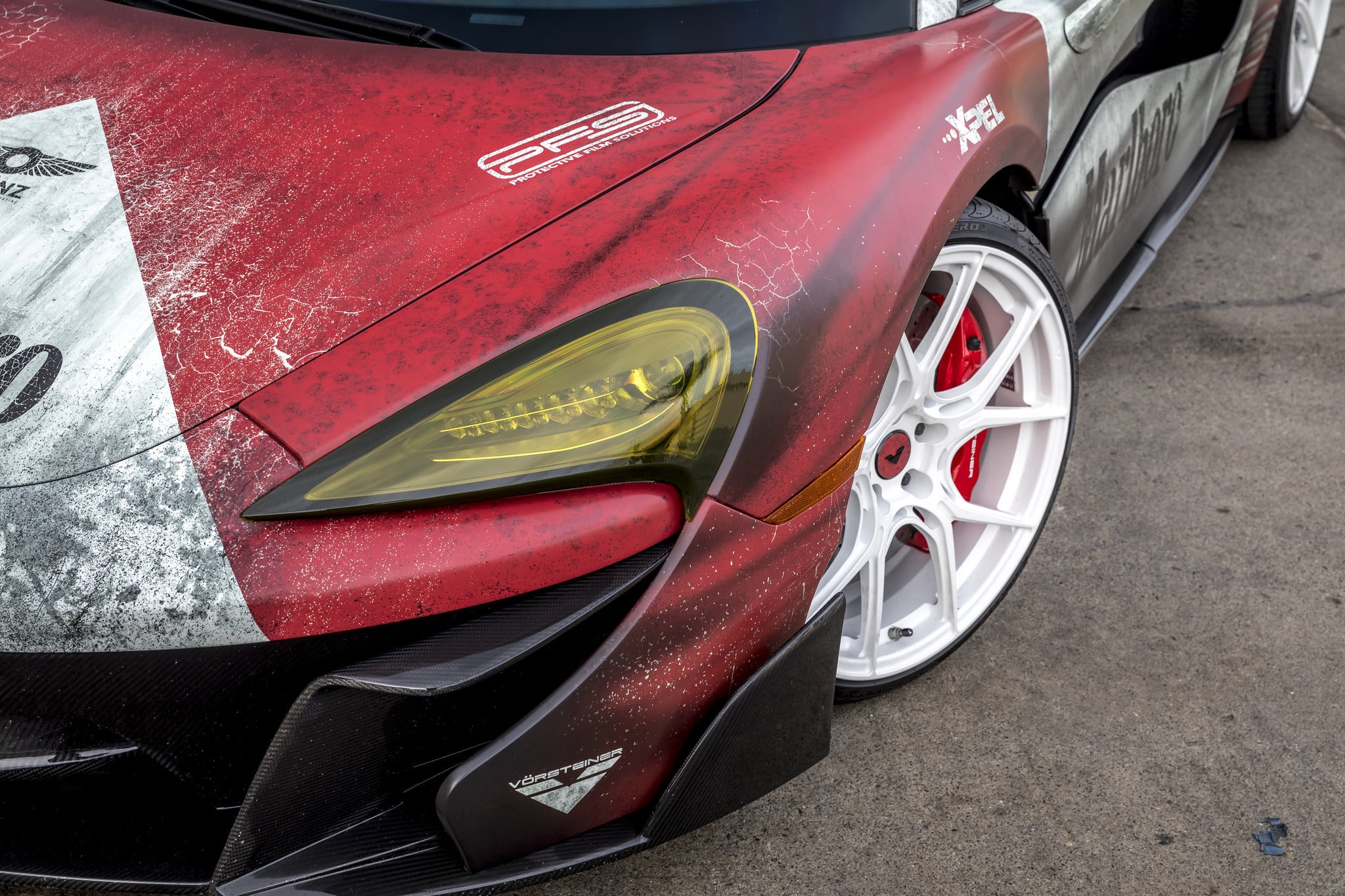 Custom Painted McLaren 570S with Pirelli Tires - Photo by Vorsteiner