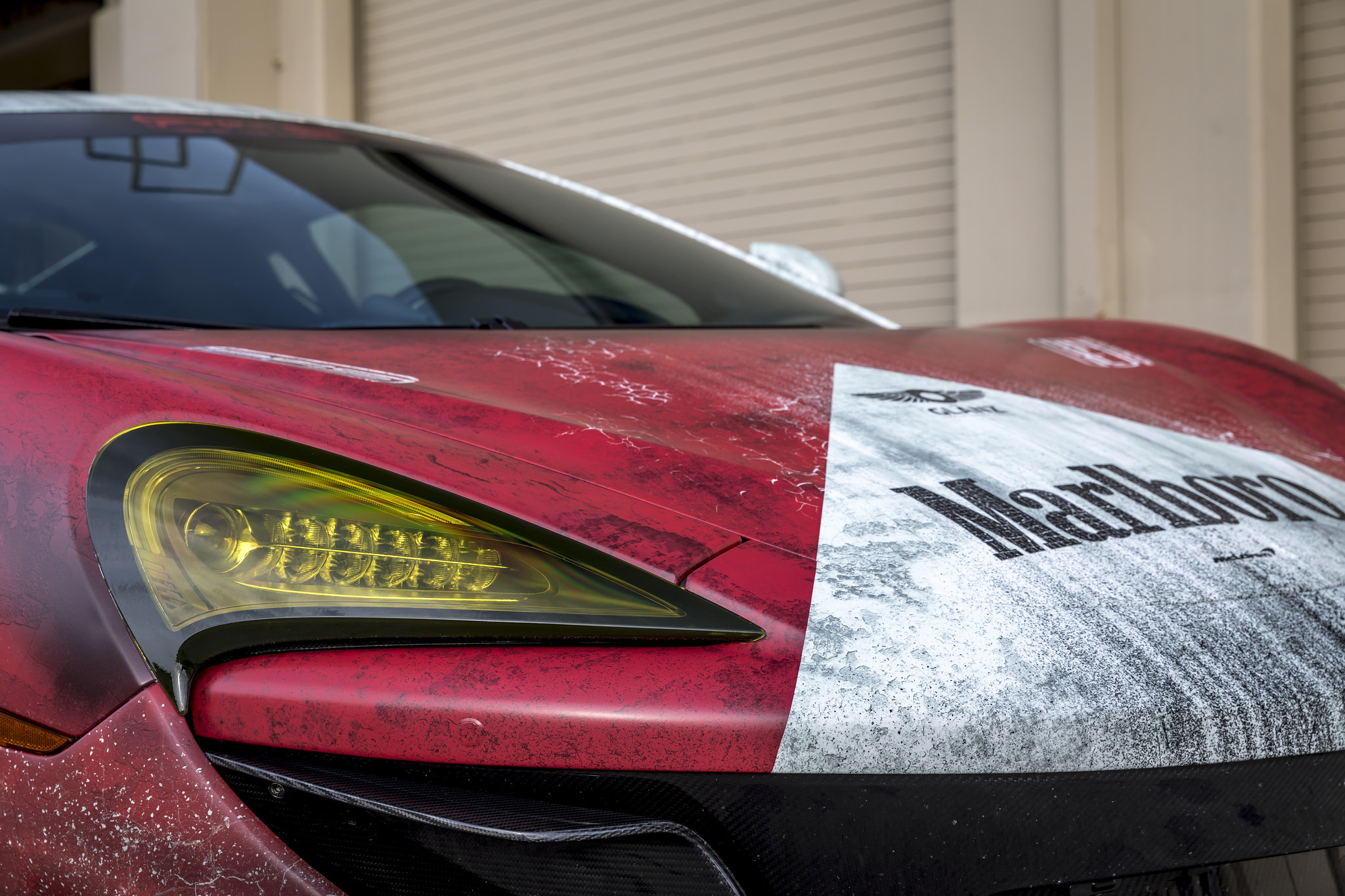 Aftermarket Yellow LED Headlights on McLaren 570S - Photo by Vorsteiner