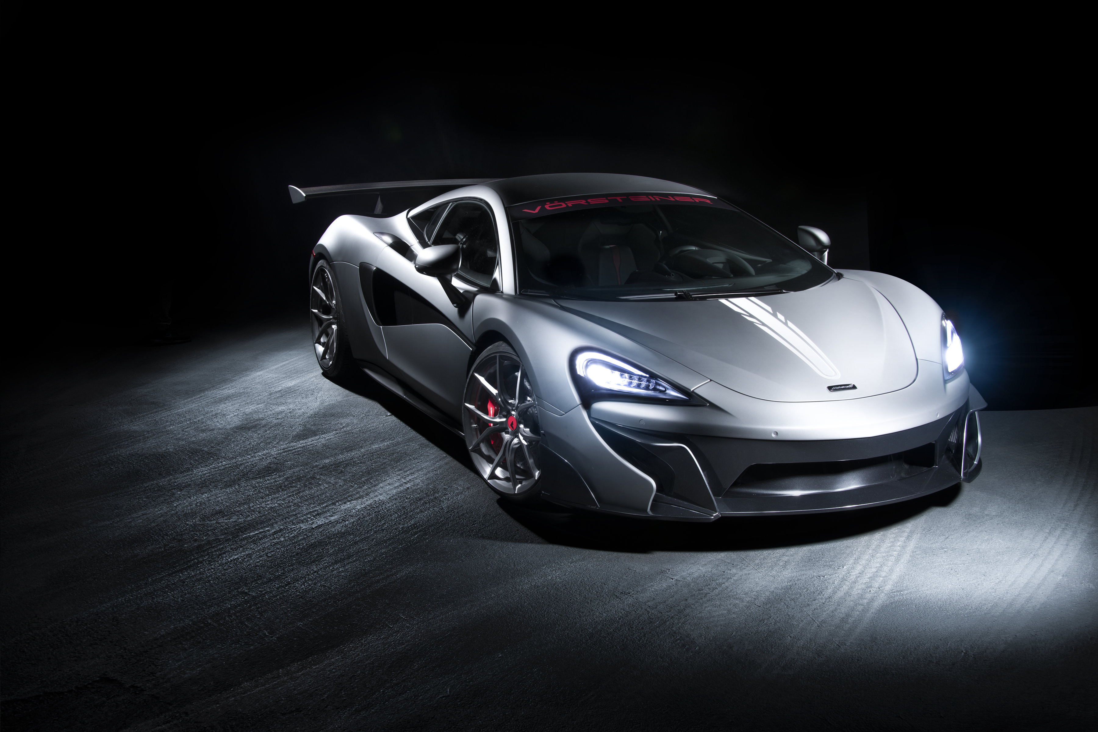 Aftermarket Front Bumper on Gray McLaren 570S - Photo by Vorstiner