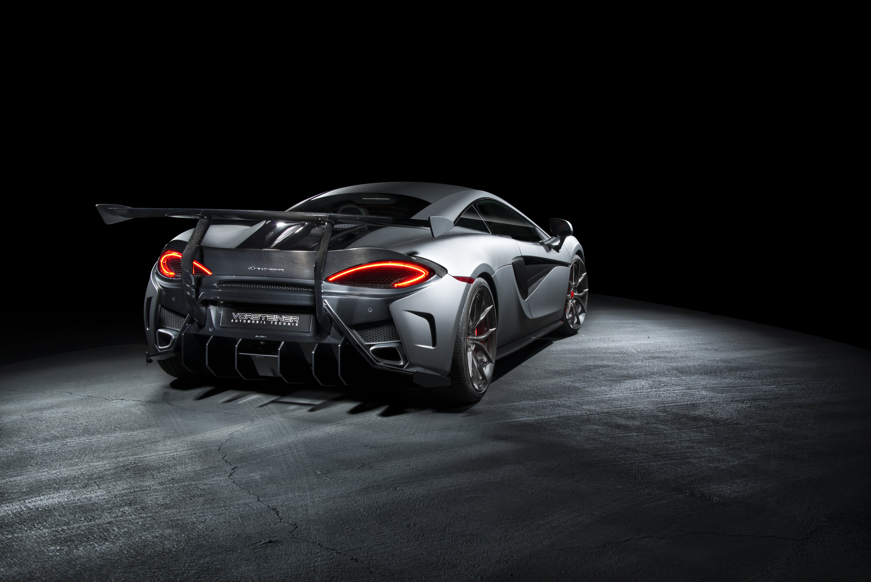 Gray McLaren 570S with Custom Vorsteiner Wheels - Photo by Vorstiner