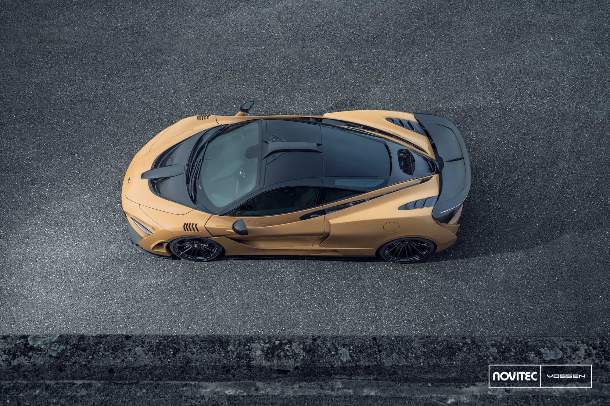 Tan McLaren 720S with Custom Roof - Photo by Vossen Wheels