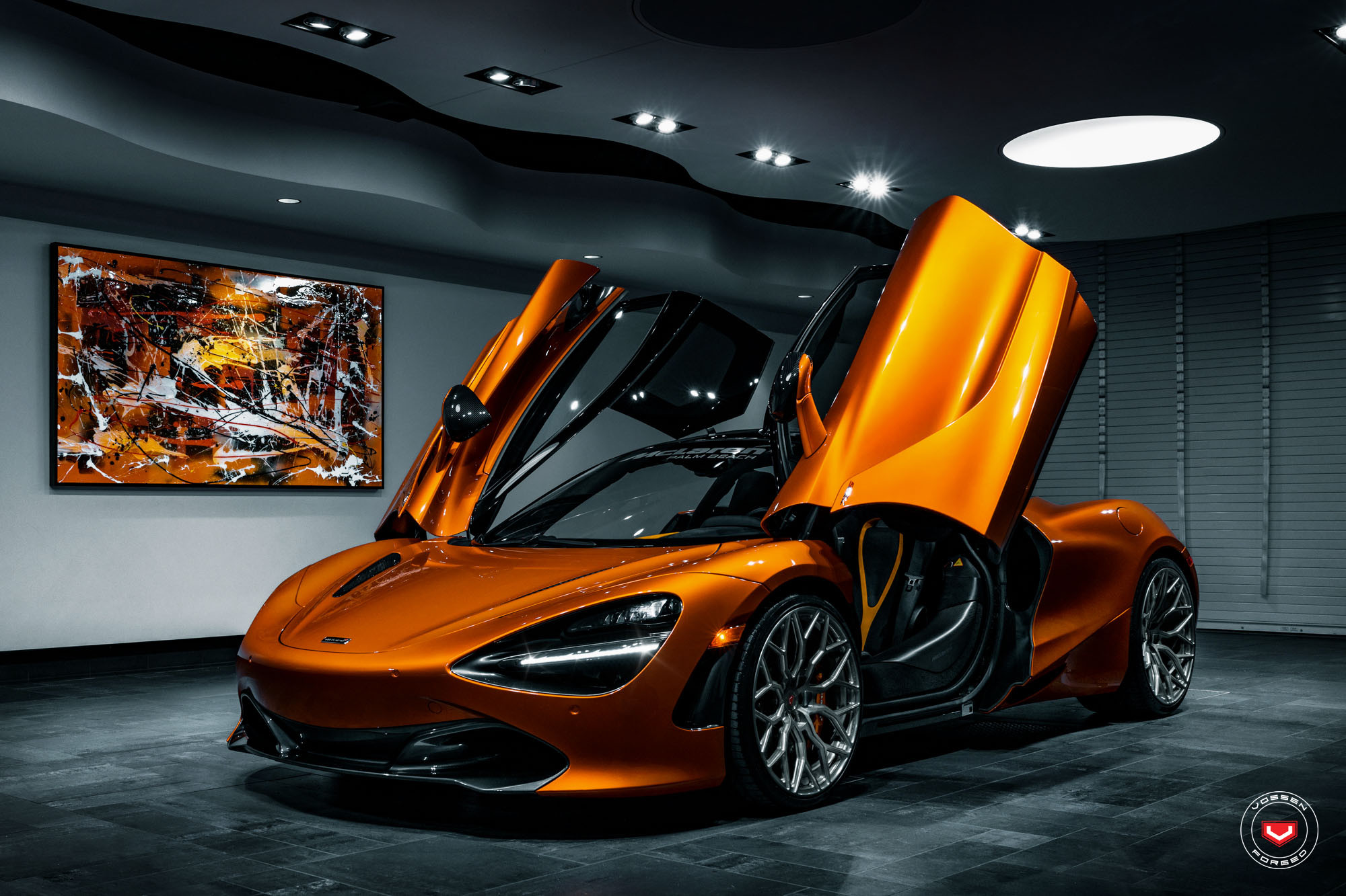 Magnetic Exotic: Orange McLaren 720S with Vertical Doors | CARiD