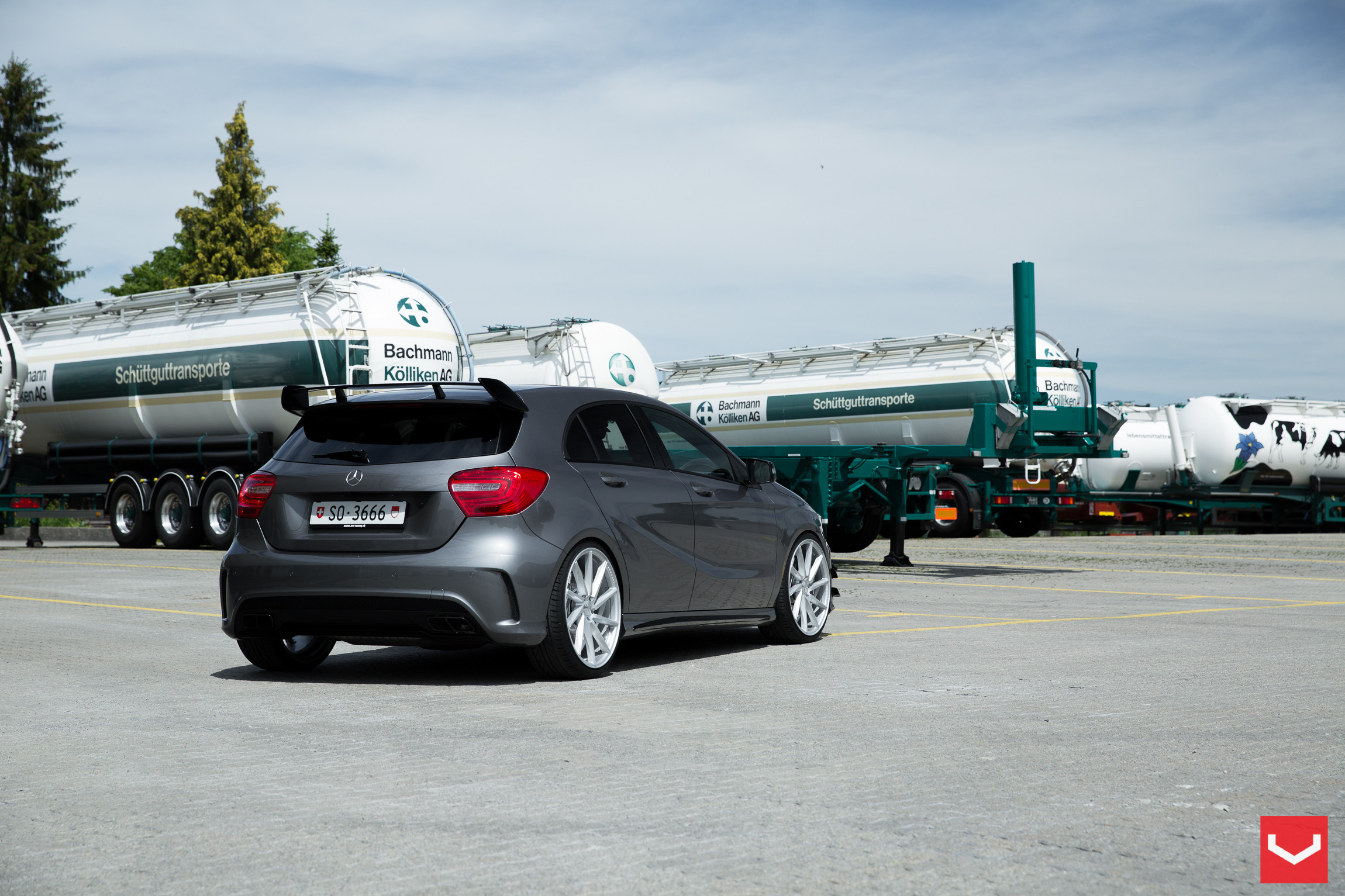 Chrome CVT Vossen Wheels on Mercedes A Class - Photo by Vossen