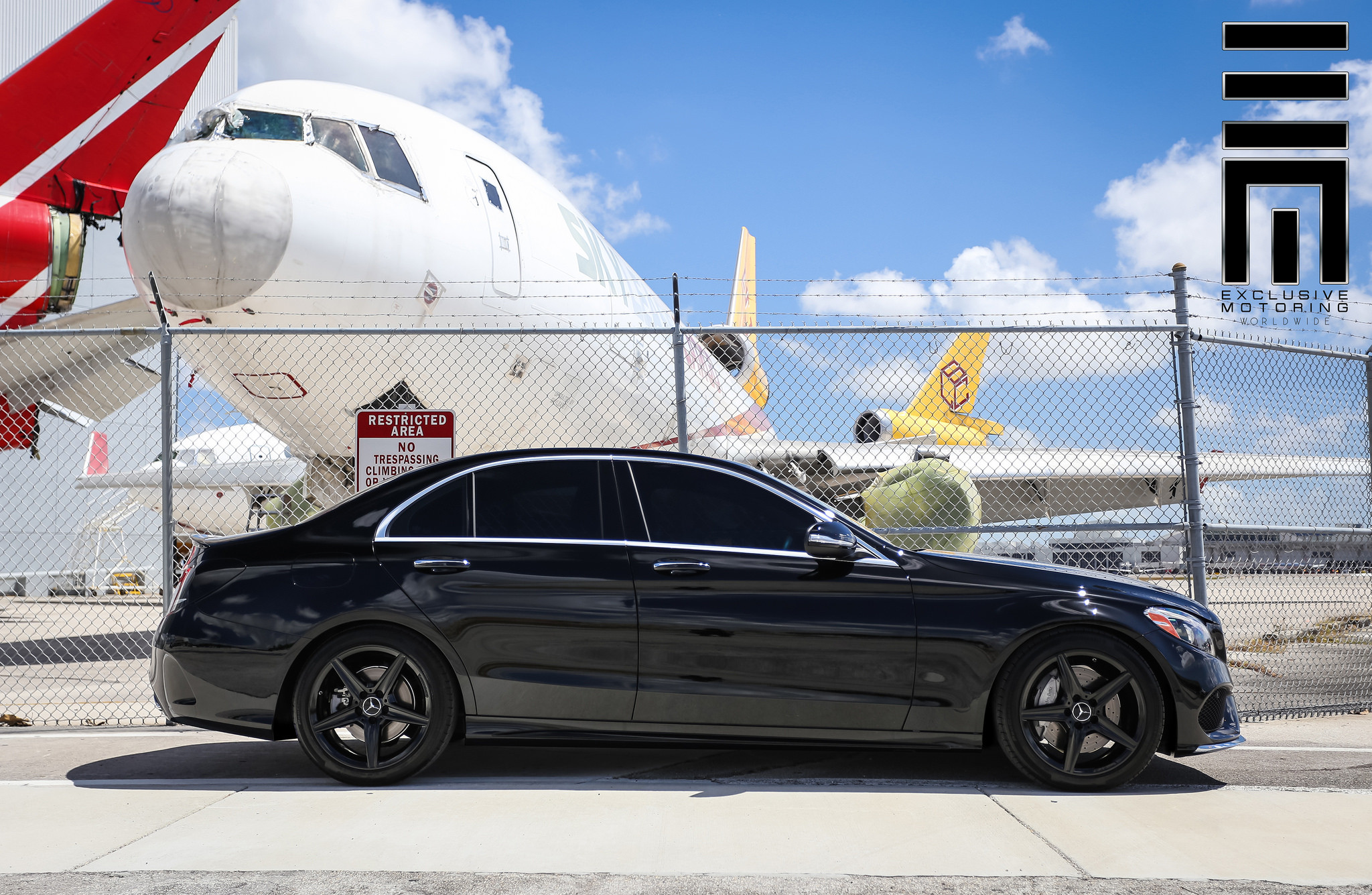 Stanced Mercedes C-Class - Photo by Exclusive Motoring