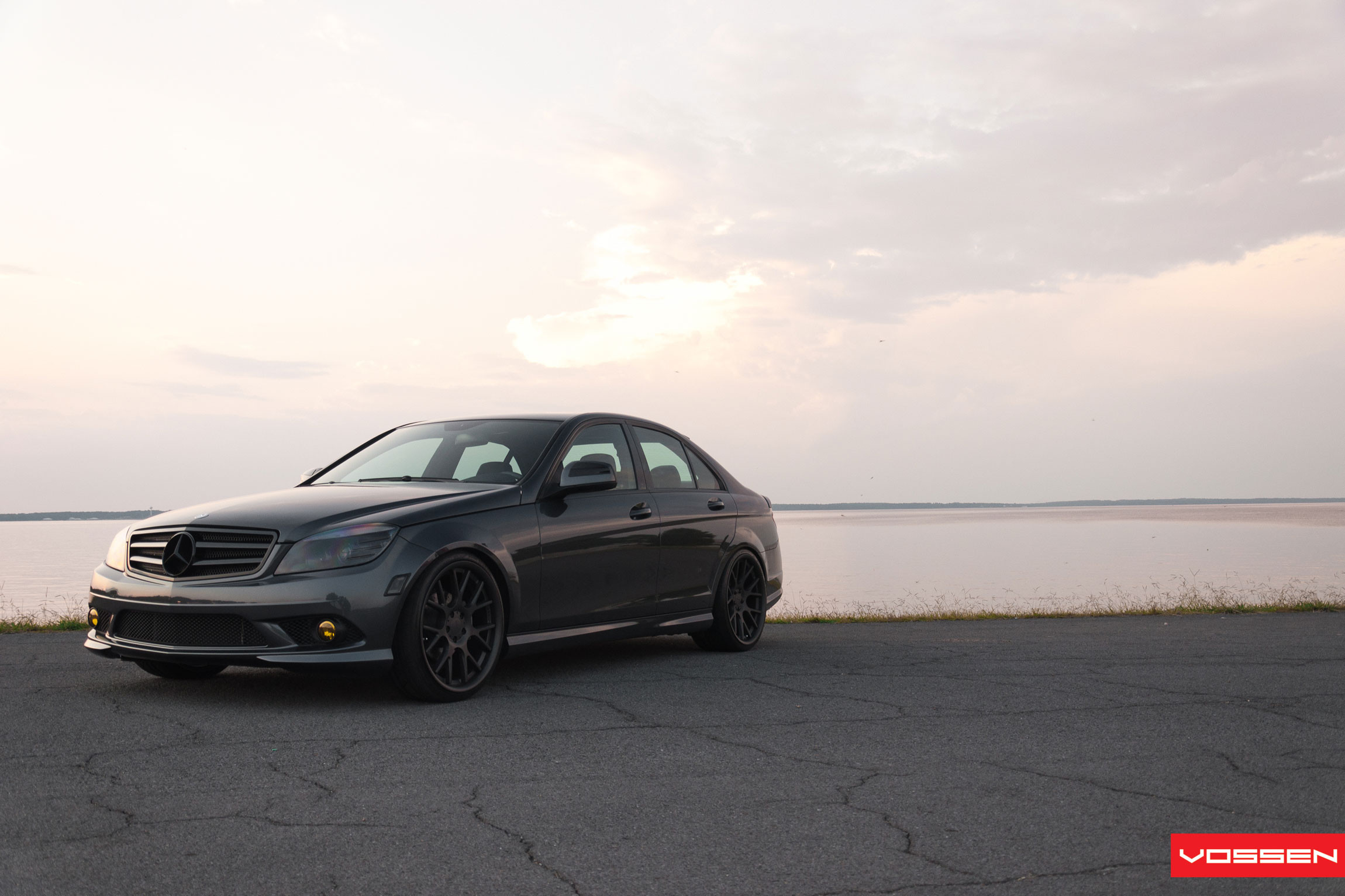 Custom Blacked Out Mercedes C Class - Photo by Vossen