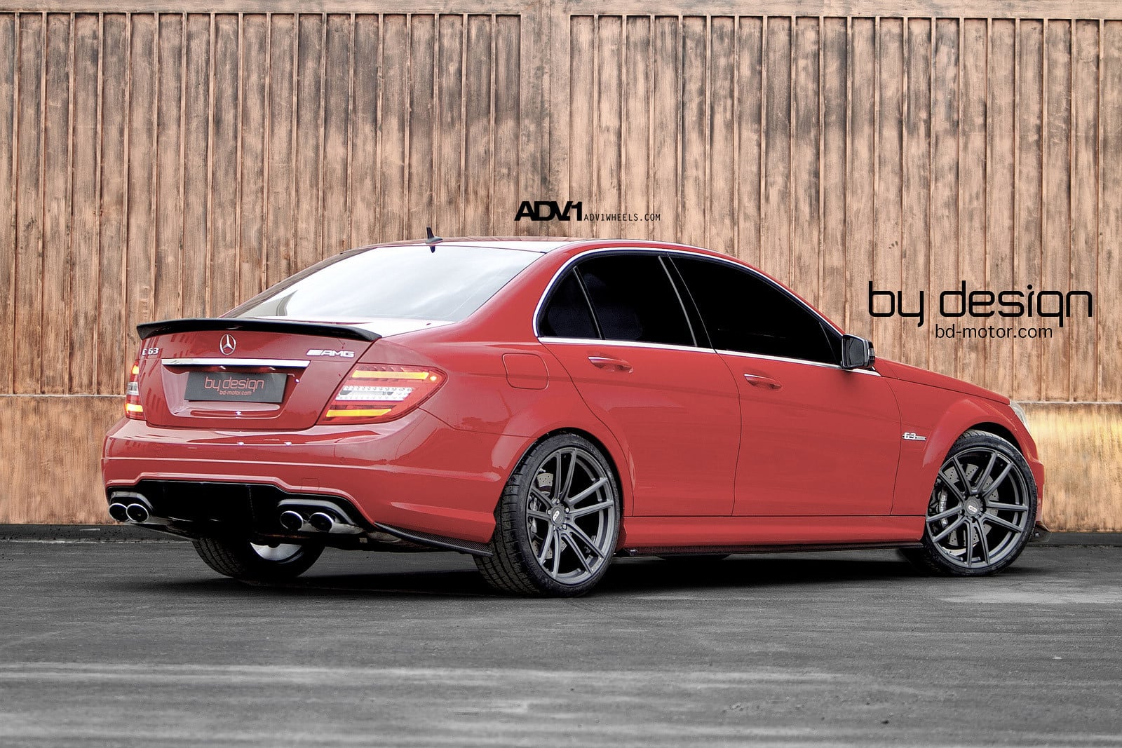 MercedesC63 AMG With Polished Quad Tips - Photo by ADV.1