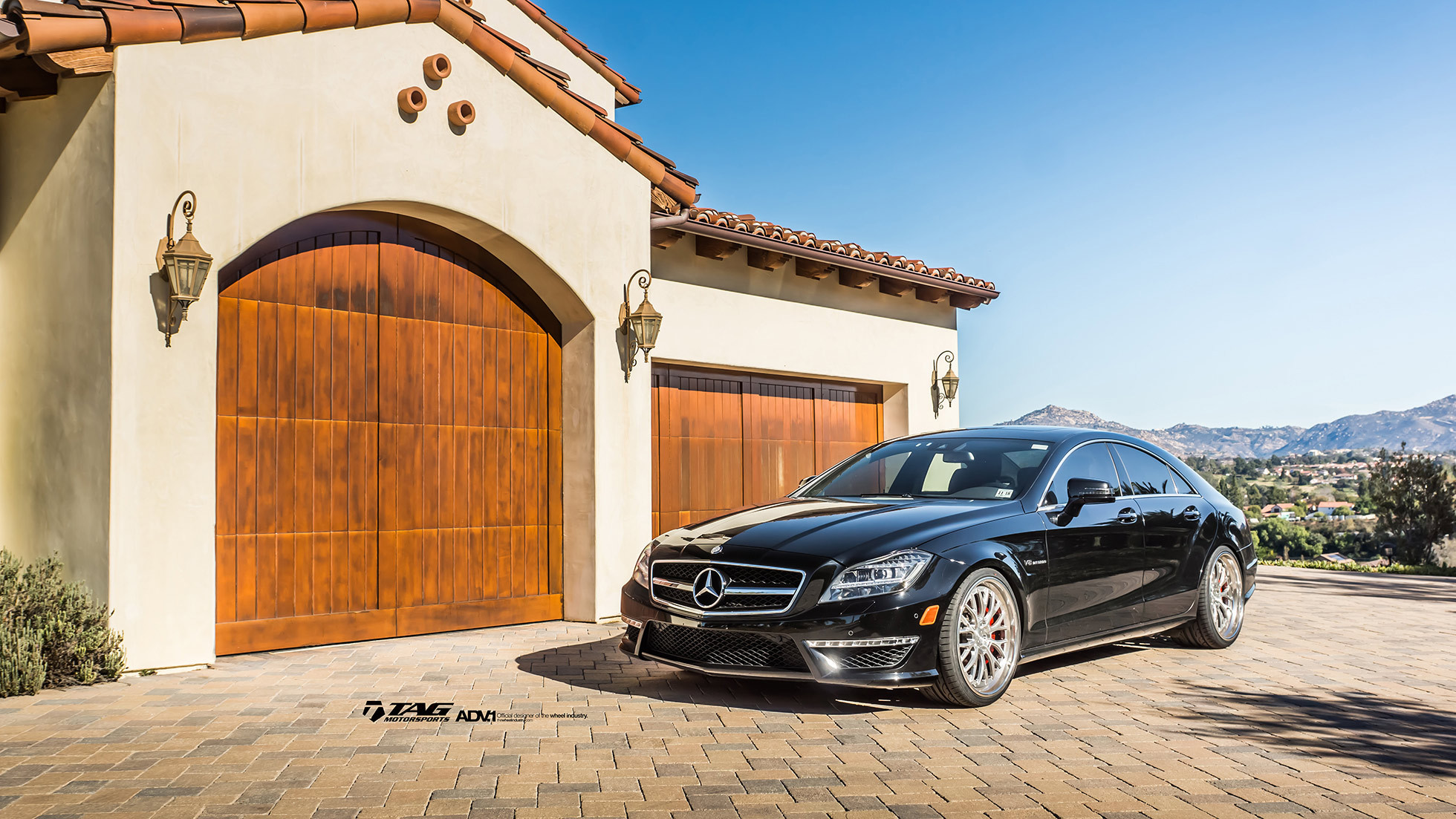 Luxury Living - Black Benz on Custom Wheels - Photo by ADV.1