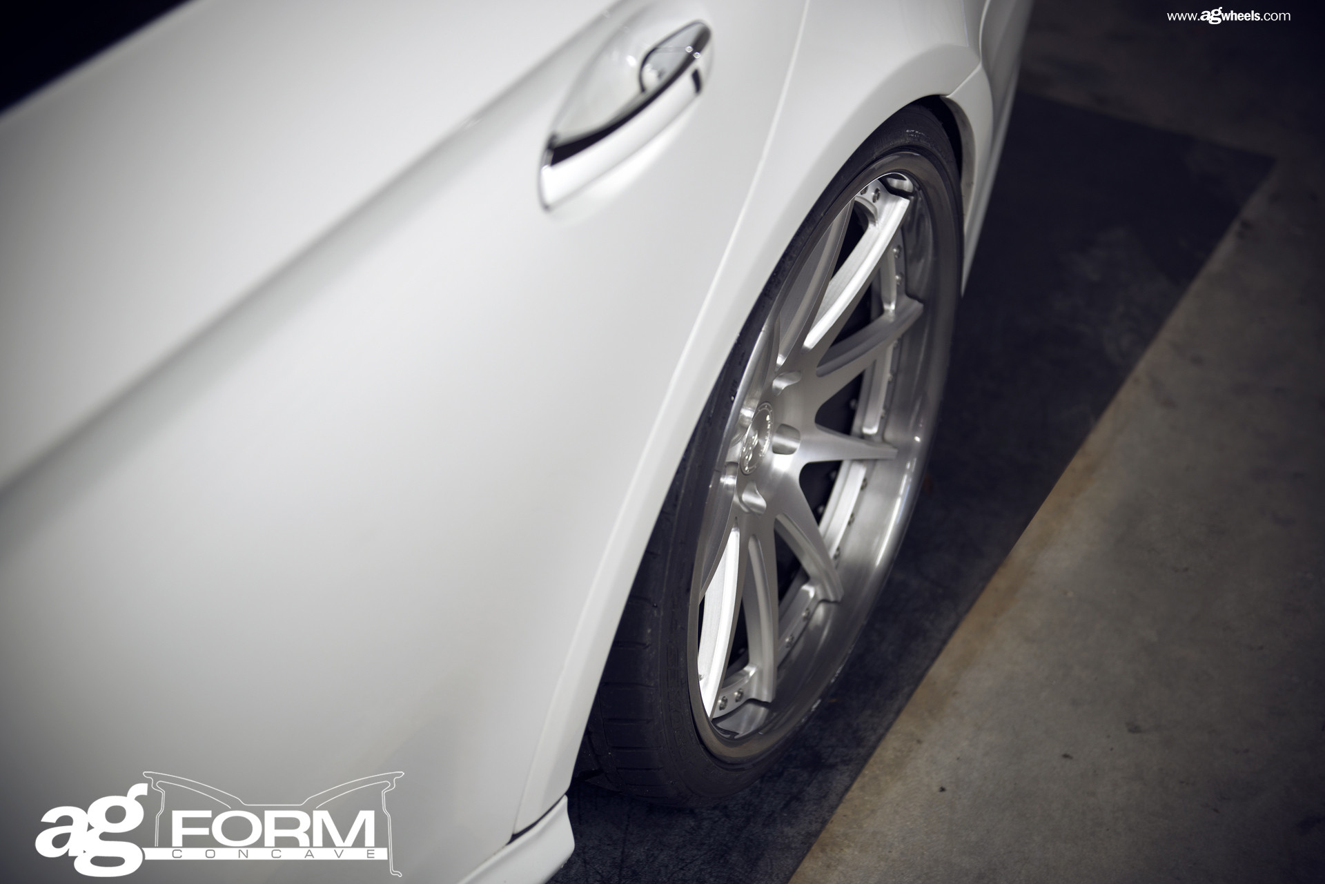 White Mercedes CLS with Custom Wheels - Photo by Avant Garde Wheels