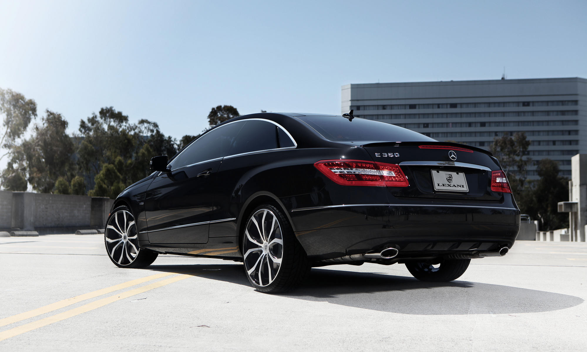 Mercedes E-Class with Aftermarket LED Taillights - Photo by Lexani