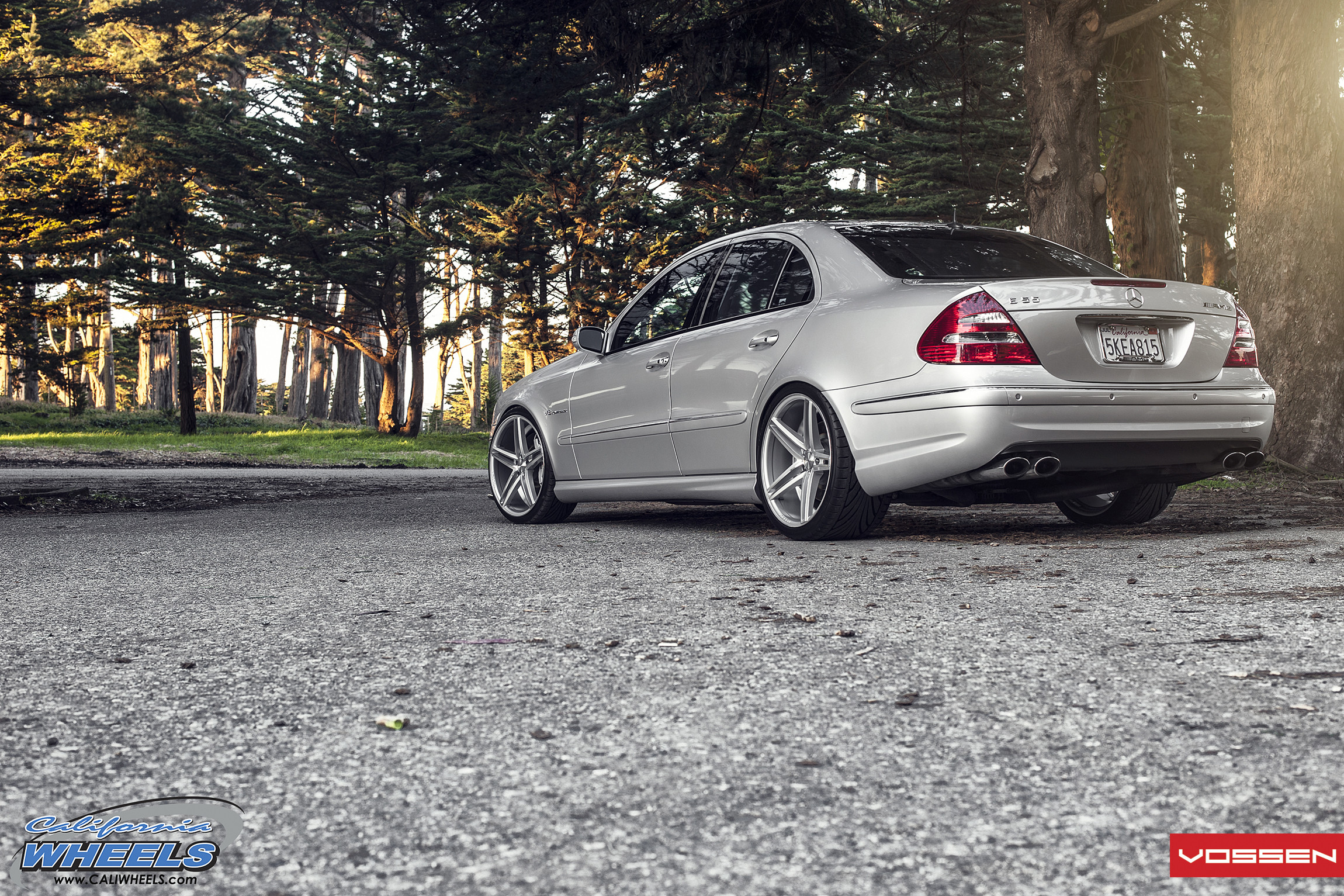 Silver Mercedes E Class Rear Bumper Cover - Photo by Vossen