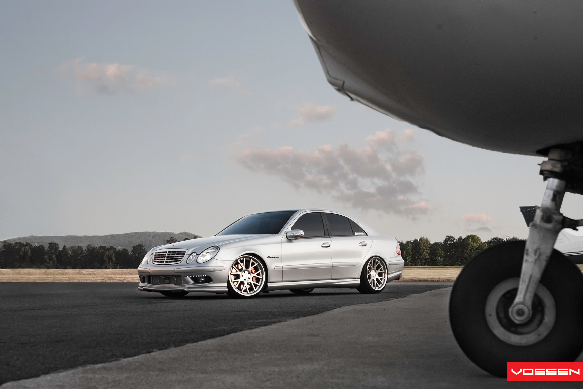 Custom Body Kit on Black Mercedes E Class - Photo by MEC Design
