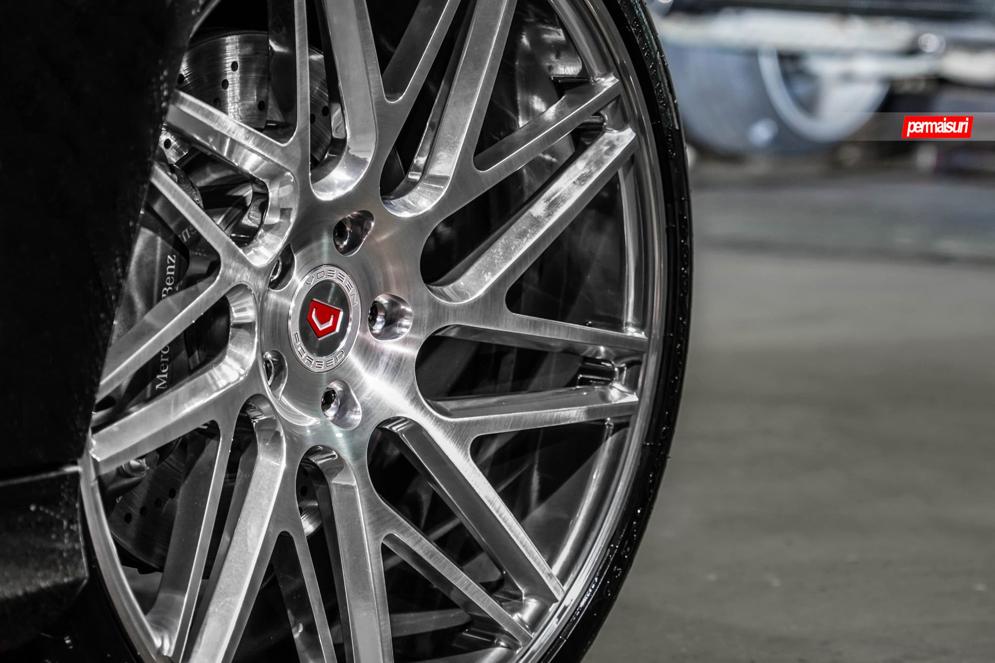 20 Inch Forged VPS Vossen Wheels on Black Mercedes E Class - Photo by Vossen