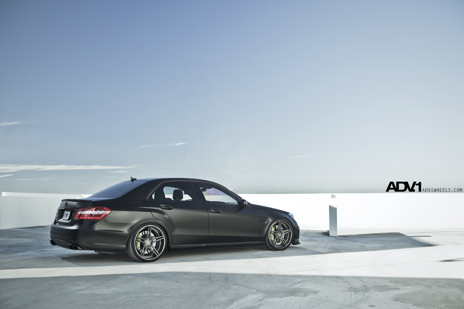 Matte Black Mercedes E63 AMG - Photo by ADV.1