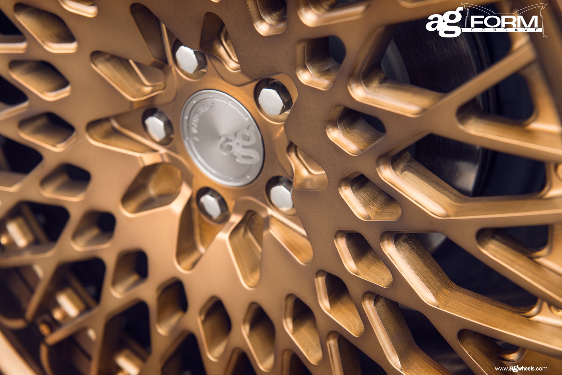 Gold Avant Garde Rims on Gray Mercedes E-Class - Photo by Avant Garde Wheels