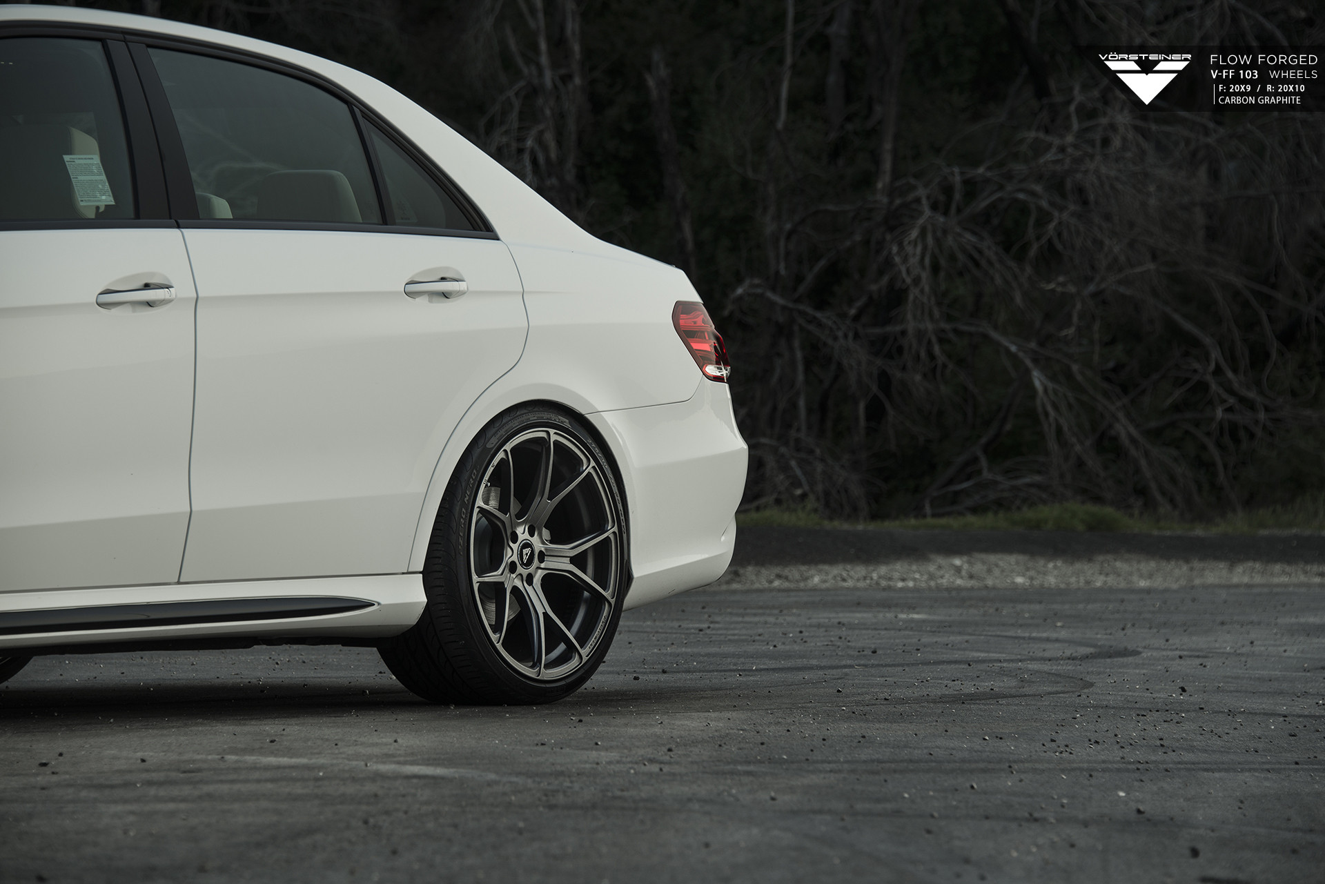 Forged Vorsteiner Wheels on White Mercedes E Class - Photo by Vorstiner